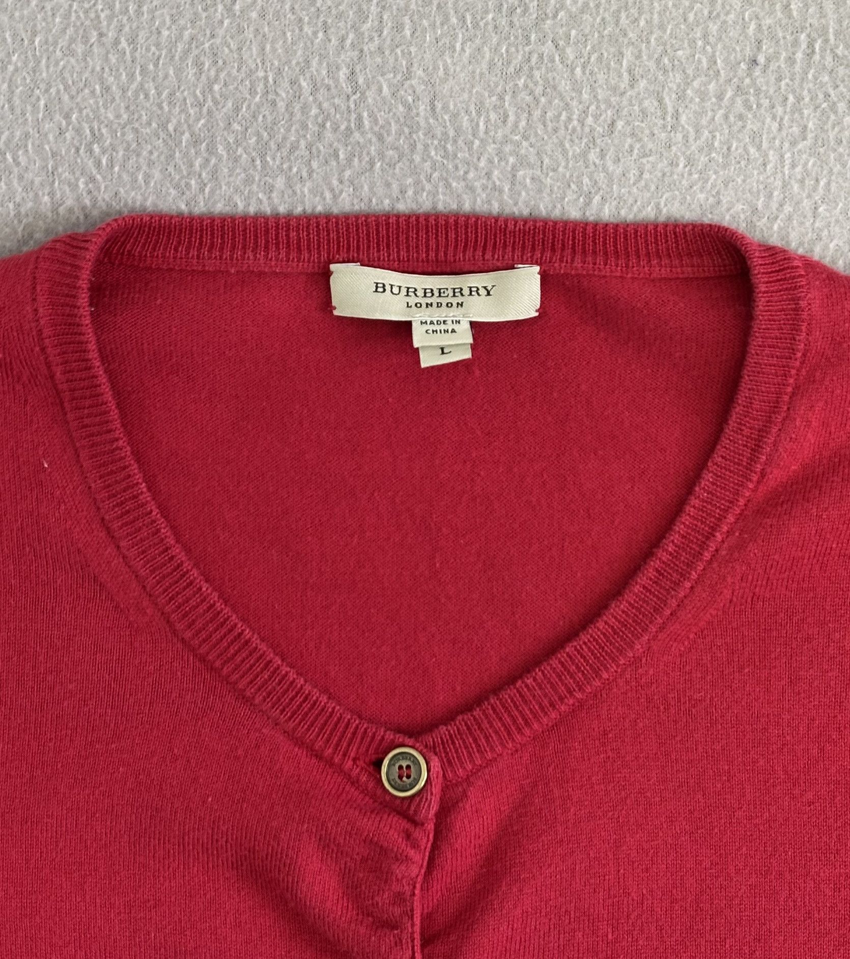 Burberry Burberry Red cardigan Large Size L / US 10 / IT 46 - 10 Thumbnail