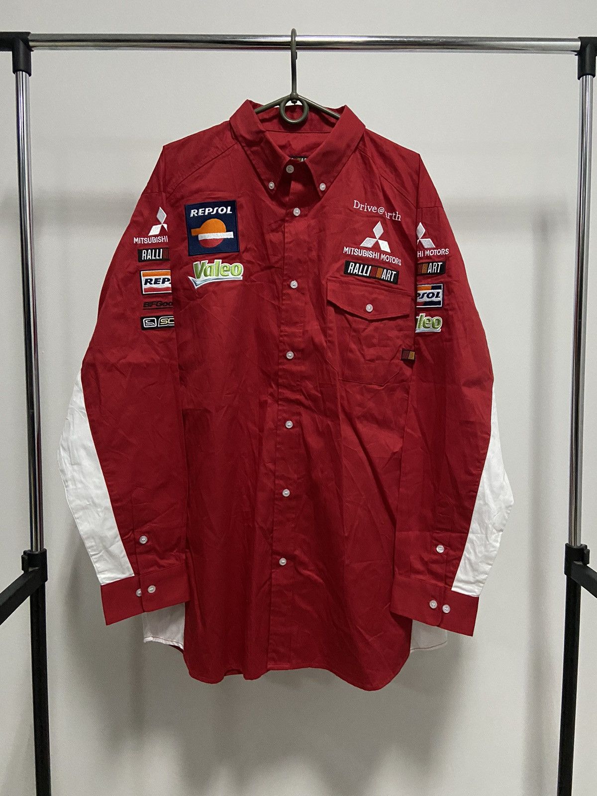 Vintage Mitsubishi repsol big logo racing buttons shirts vintage Size US XXL / EU 58 / 5 - 1 Thumbnail