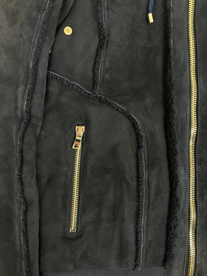 Balmain AW2017 Balmain Black Lamb Leather Hooded Jacket Size US M / EU 48-50 / 2 - 9 Thumbnail