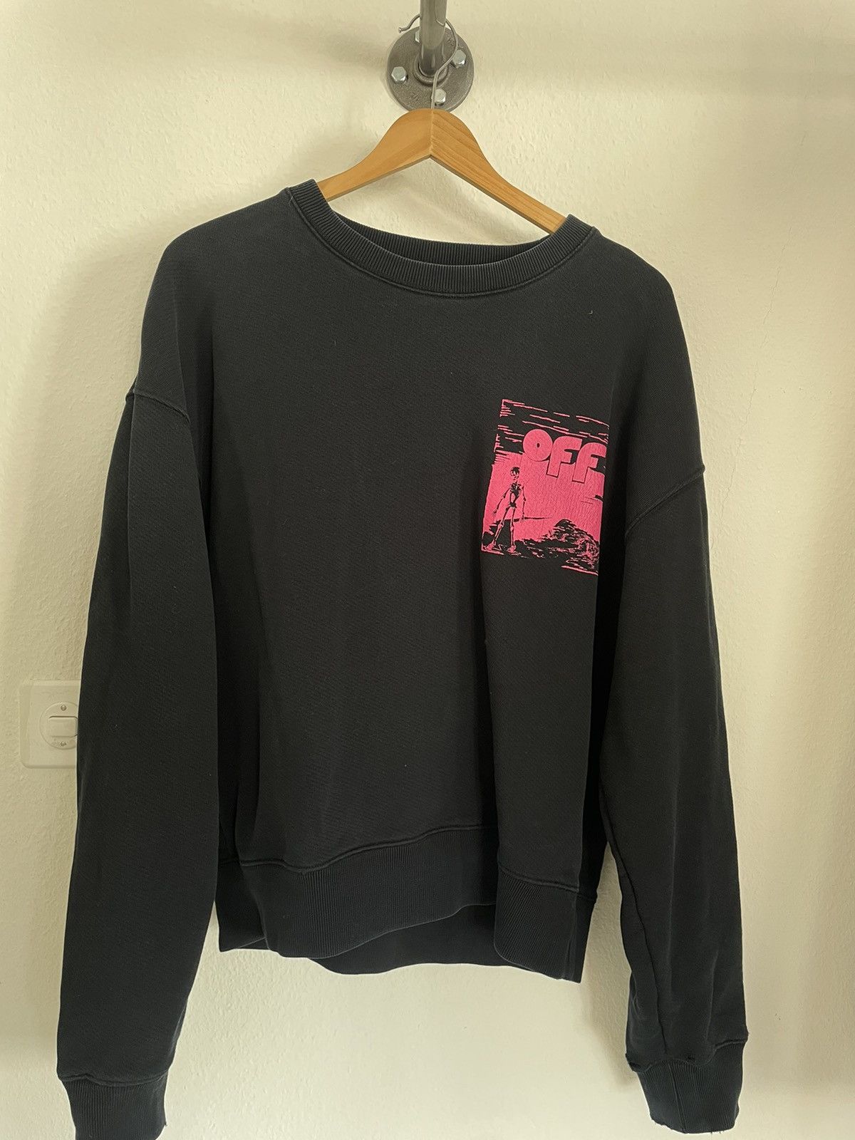 Off-White OFF-WHITE "SKULLS FLOATING" ROUND NECK COTTON SWEATSHIRT Size US M / EU 48-50 / 2 - 1 Thumbnail