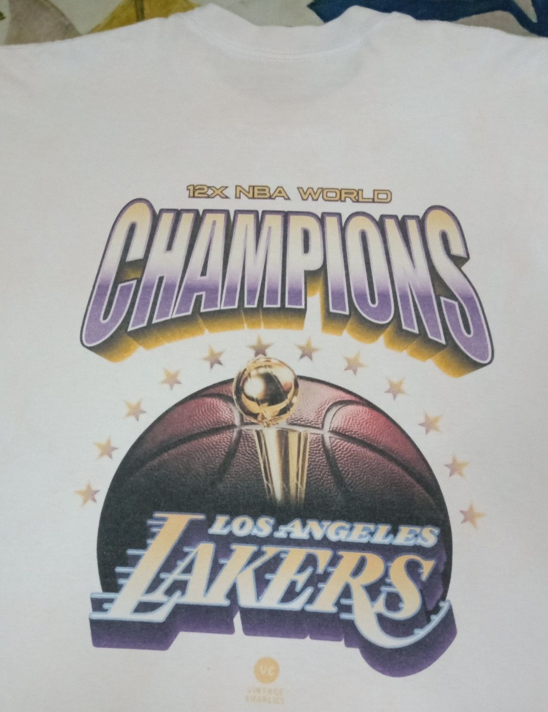 NBA × Pro Player Vintage 90s LA Lakers 12x NBA World Champions T-shirt Size US L / EU 52-54 / 3 - 14 Thumbnail