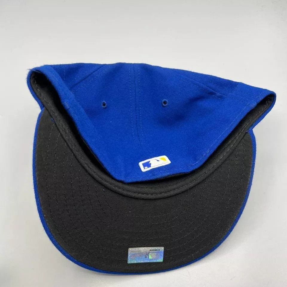 New Era Milwaukee Brewers Hat Men 7 3/8 59Fifty New Era Fitted Cap Size ONE SIZE - 4 Thumbnail