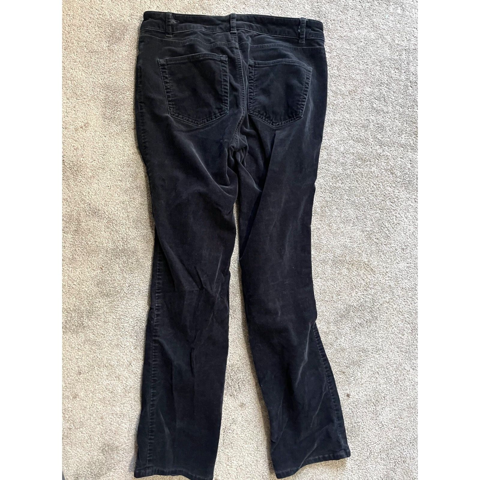 Chaps Chaps Pants Women's Size 6 Straight Leg Corduroy Black Stretch Business Casual Dress Pants Regular Inseam 30.5" Machine Washable Womens Size 28" / US 6 / IT 42 - 3 Thumbnail