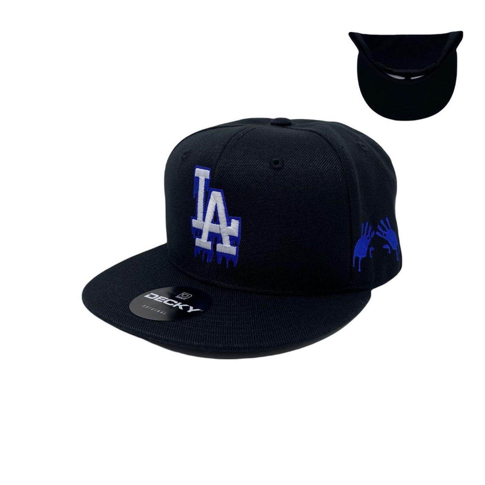 Other Los Angeles LA Drip (Blue) Bloody Hands Snapback Hat Size ONE SIZE - 1 Thumbnail