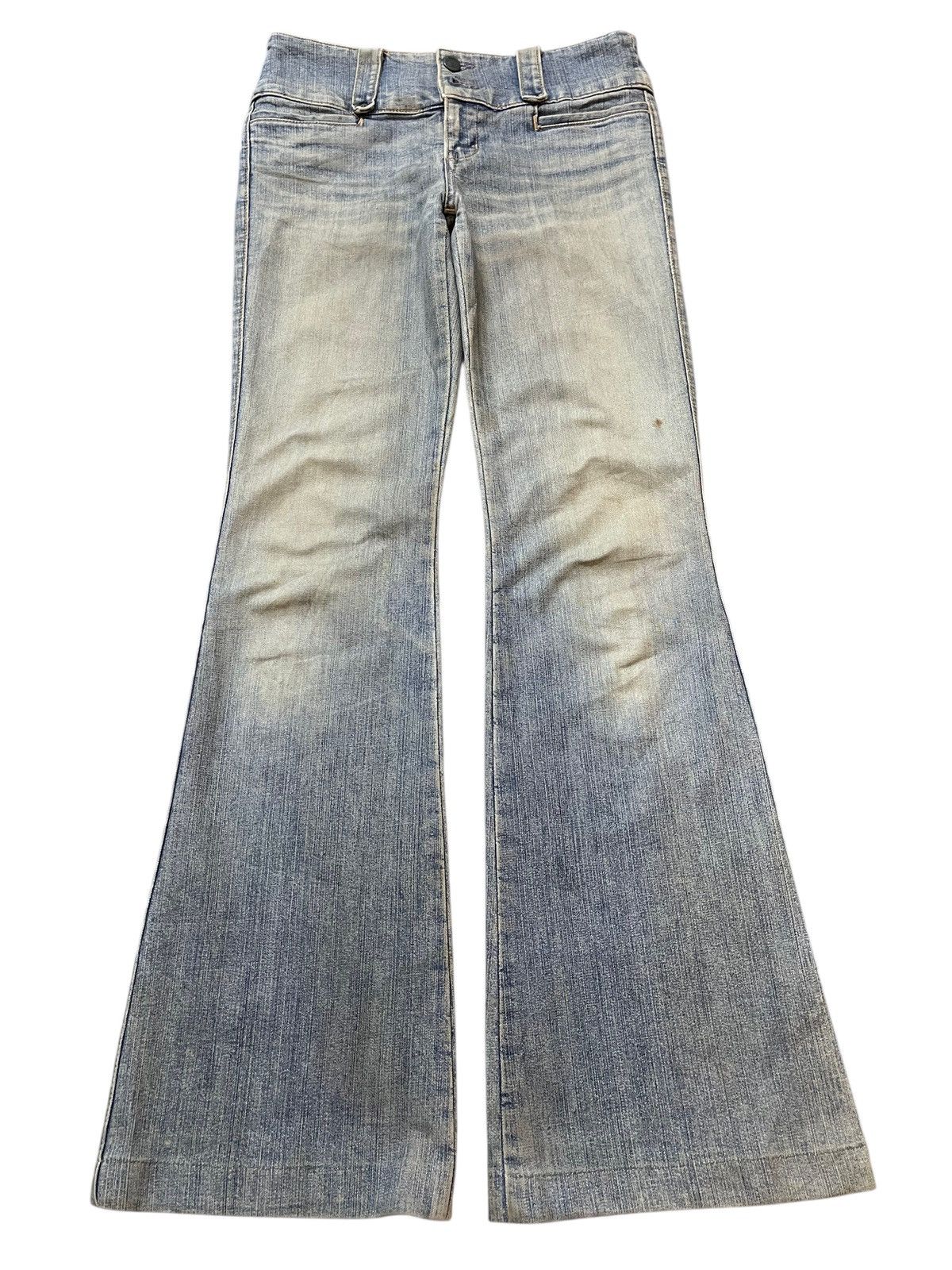 If Six Was Nine Vintage Japanese Brand Blue Faded Wash Style Flared Jeans Size US 28 / EU 44 - 1 Thumbnail