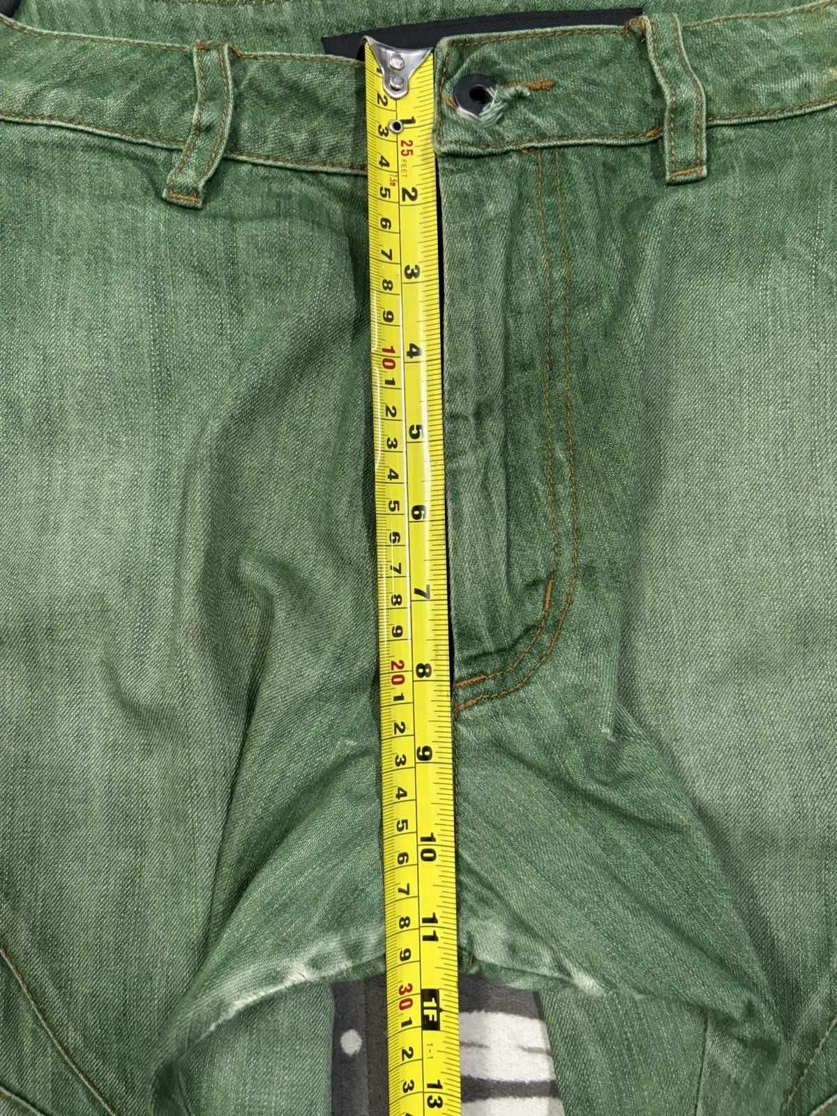 Issey Miyake Avant-Garde Griffin Studio Okinawa Faded Jeans Made in Italy Size US 31 - 19 Thumbnail
