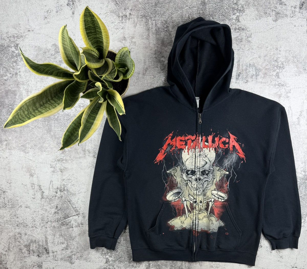 Metallica Metallica 2005 Black Men’s XL Cotton Rock Band Tour Zip Merch Hoodie Sweatshirt Size US XL / EU 56 / 4 - 1 Thumbnail