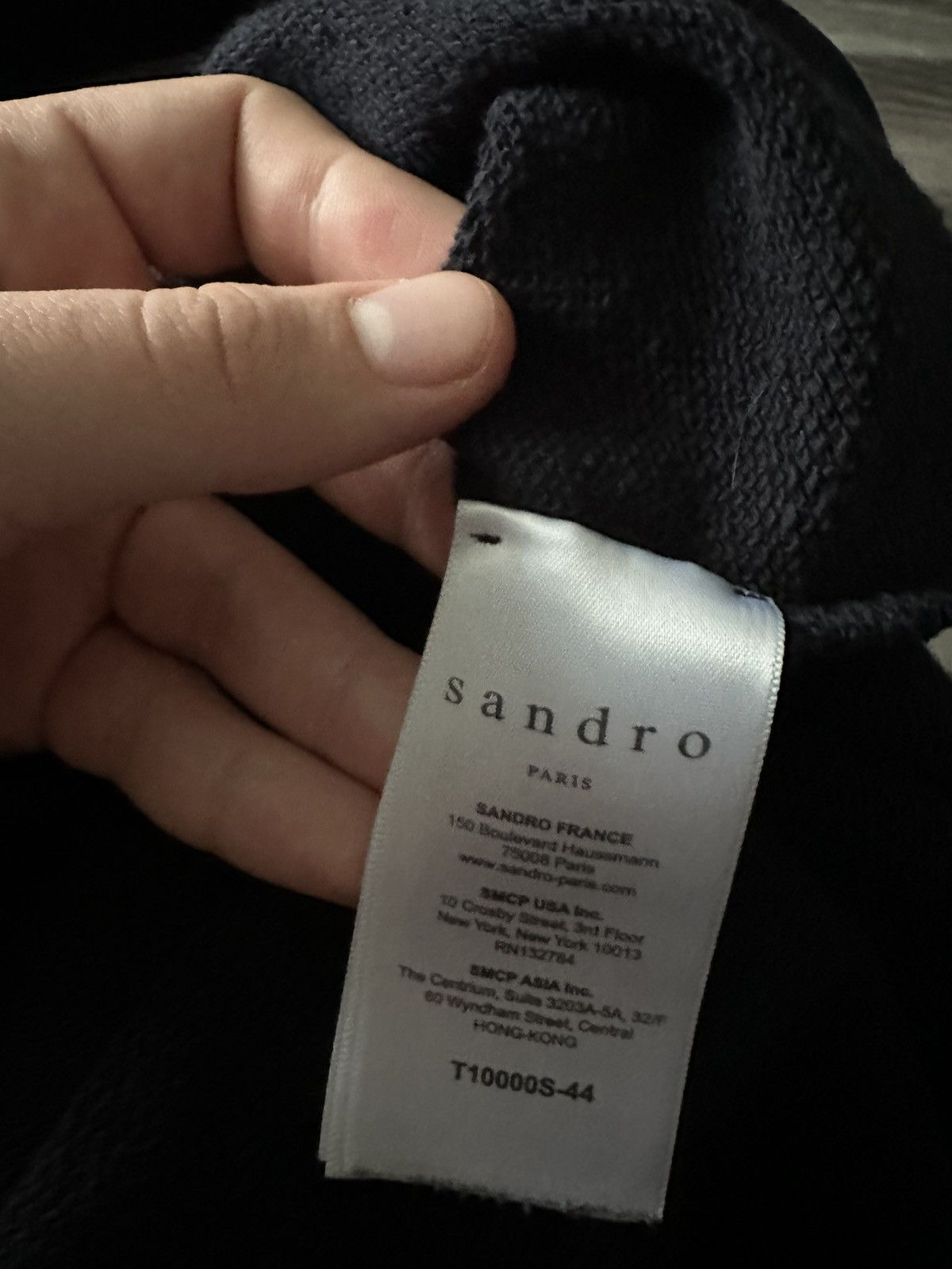 Sandro Sandro Paris Centre Big Logo Blue Sweatshirt hype Size US S / EU 44-46 / 1 - 7 Thumbnail