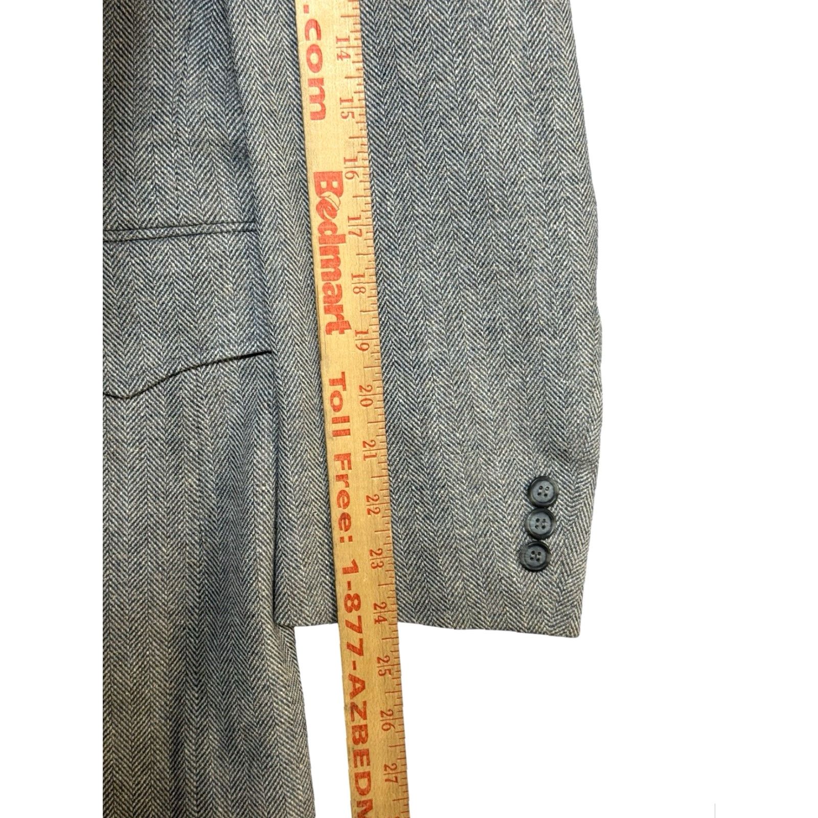 Levi's VINTAGE Levi's Western Wear Blazer Corduroy Gray 42R Men Regular Single-Breasted Notch Lapel Size 42R - 4 Thumbnail