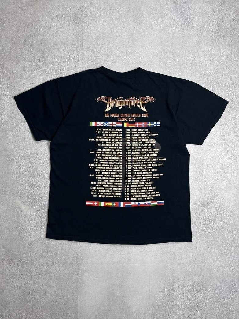 Band Tees × Vintage Vintage Dragonforce The Power Within Boxy T-shirt Y2K XL Size US XL / EU 56 / 4 - 3 Thumbnail