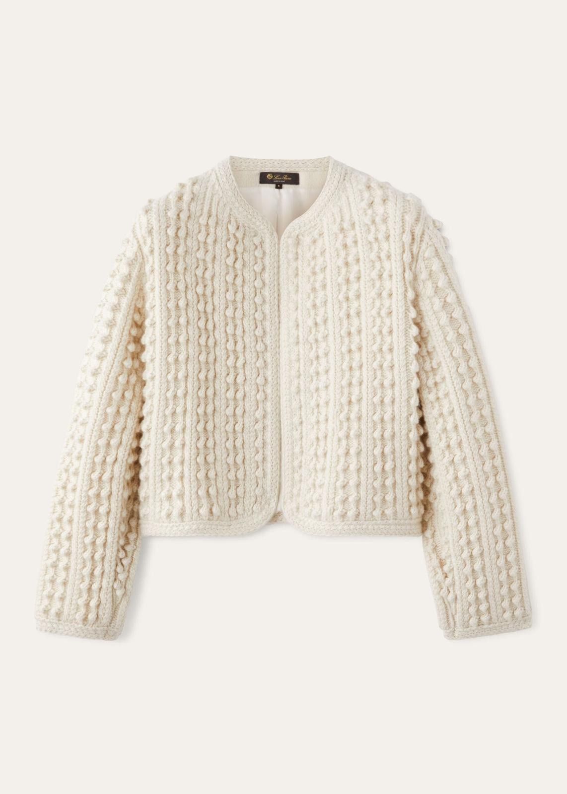 Loro Piana o1srvl11e0125 FAO1671 Sayama Jacket in Off White Size L / US 10 / IT 46 - 1 Thumbnail