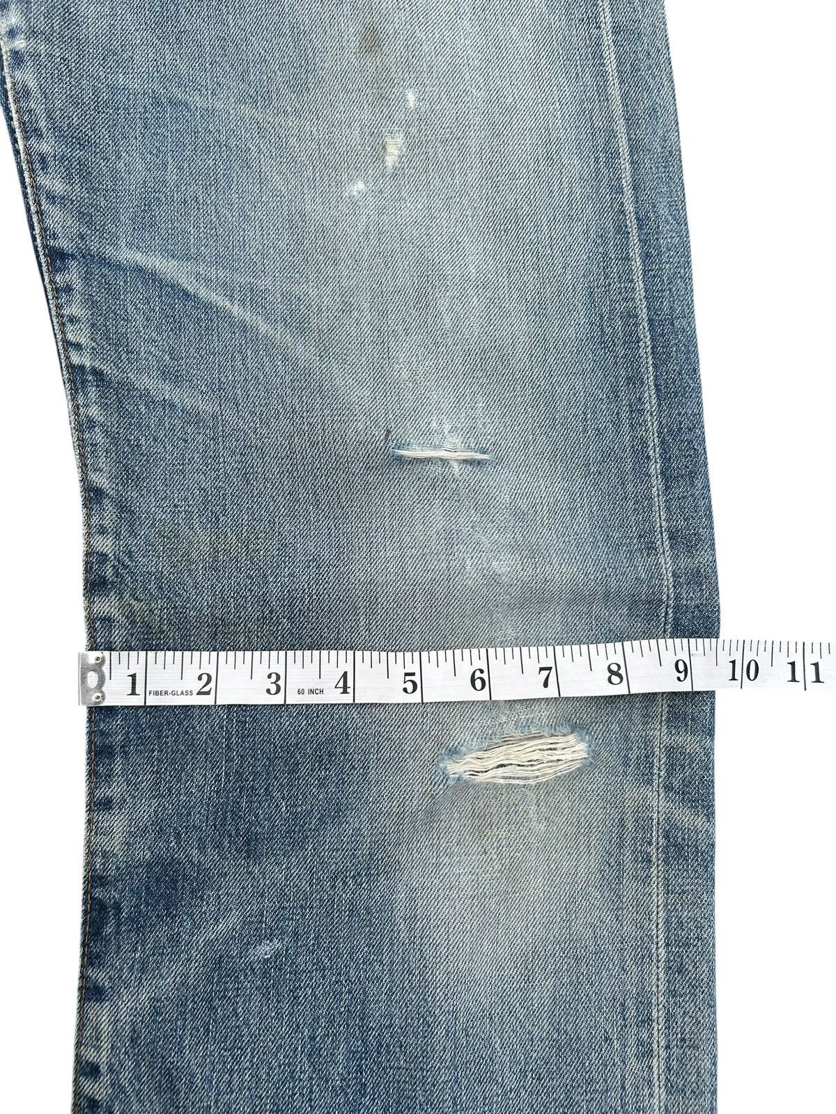 Kapital Vintage Levis Big E Selvedge Thrashed Denim Jeans Size US 32 / EU 48 - 23 Thumbnail