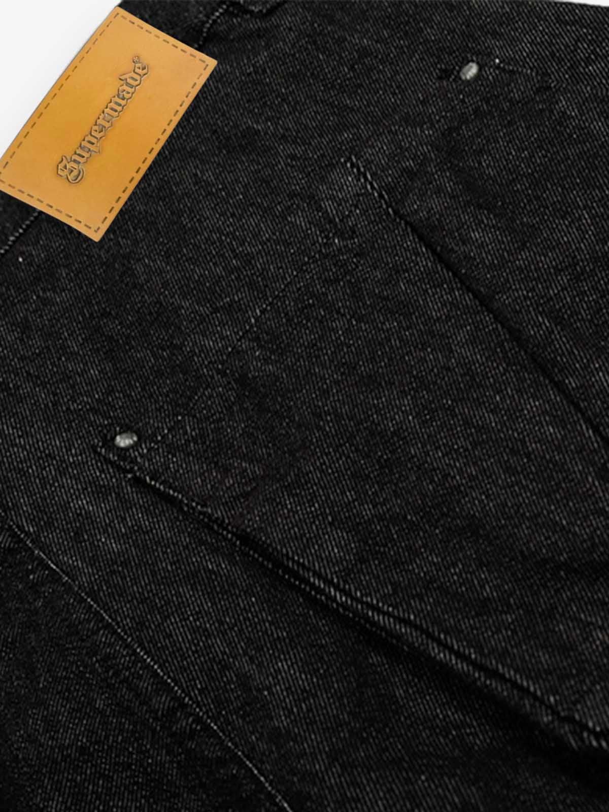 Other Retro Drape Baggy Straight Workwear Denim Shorts Size US 32 / EU 48 - 7 Thumbnail