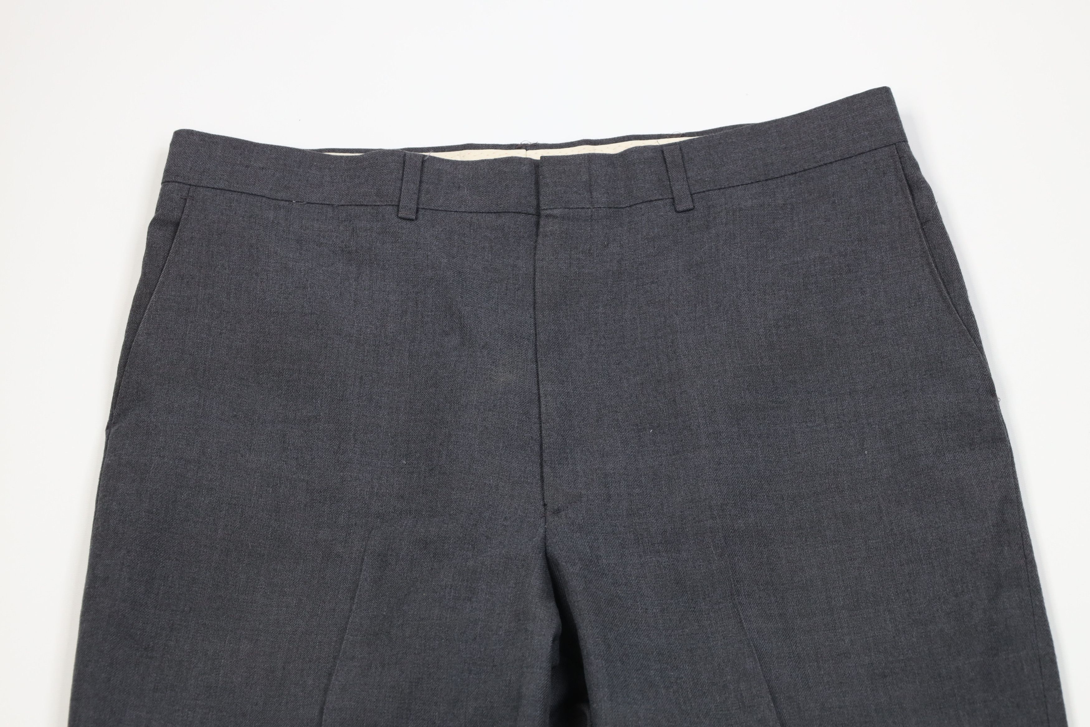 Vintage Vintage 70s Streetwear Wool Blend Wide Leg Chino Pants Size US 36 / EU 52 - 2 Thumbnail