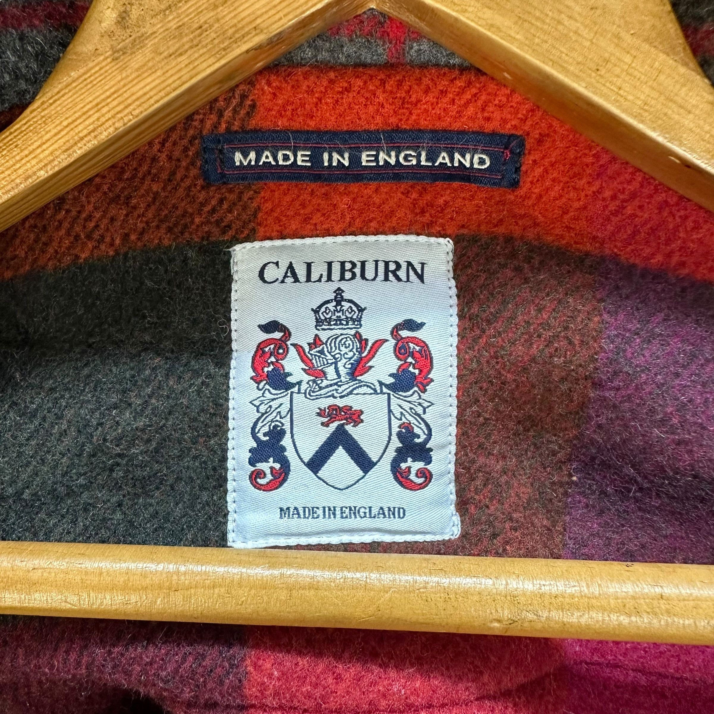 Vintage CALIBURN Made in England Orange Wool Coat Jacket #A54-1247 Size US S / EU 44-46 / 1 - 8 Thumbnail