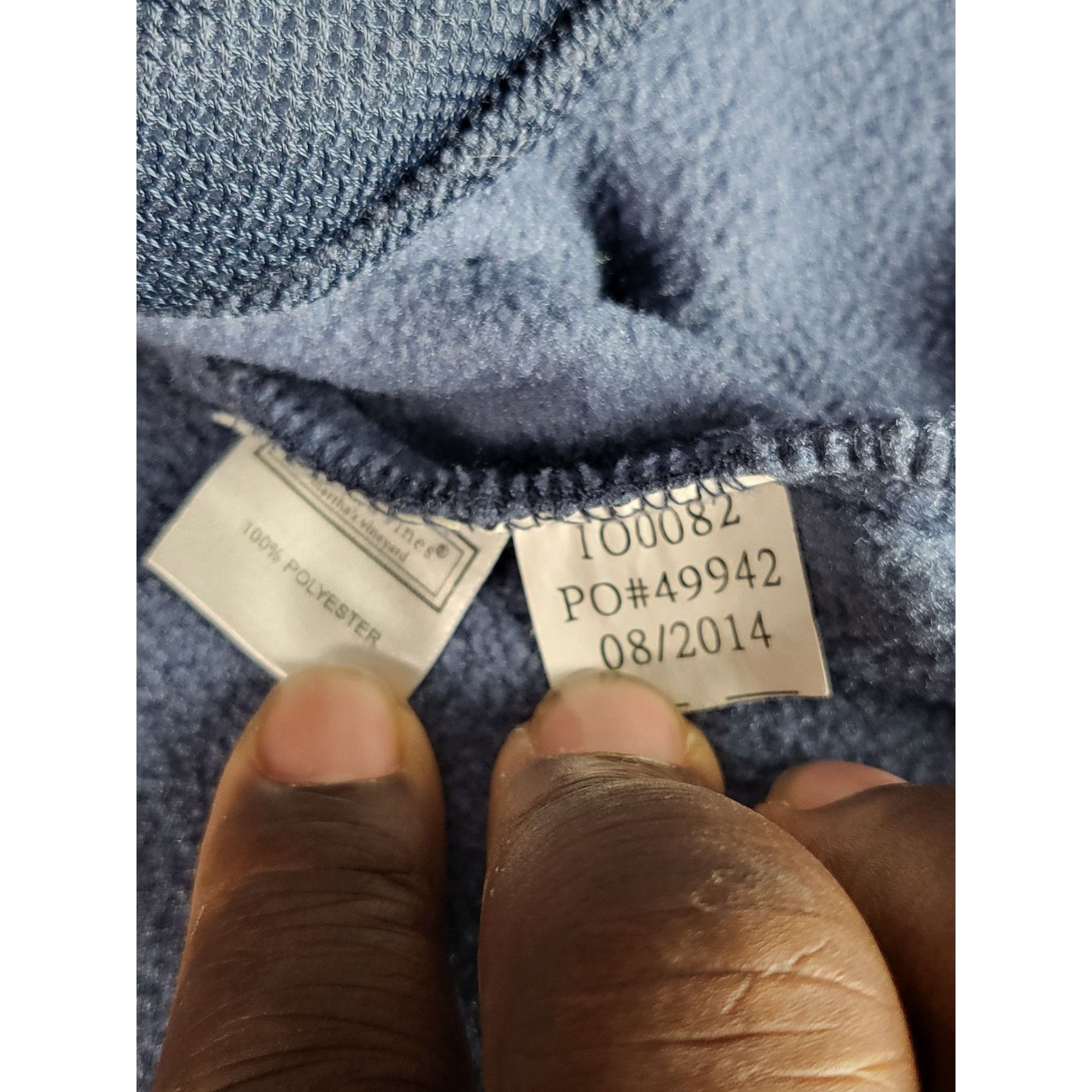 Vineyard Vines VINEYARD VINES Harbor Fleece 1/4 Zip Sz Large 14 Blue Glow I Size L / US 10 / IT 46 - 7 Thumbnail