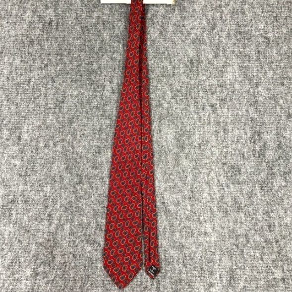 Robert Talbott VINTAGE Robert Talbott Best of Class Red Paisley Silk Necktie Mens Accessory Academia Size ONE SIZE - 5 Thumbnail