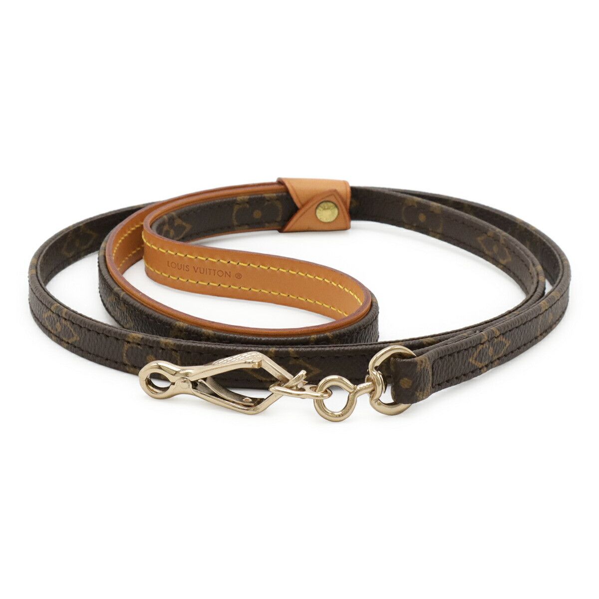 Louis Vuitton Louis Vuitton Louis Vuitton Baxter MM Monogram Dog Lead Canvas Other M58056 DUTY FREE for USA Size ONE SIZE - 1 Thumbnail