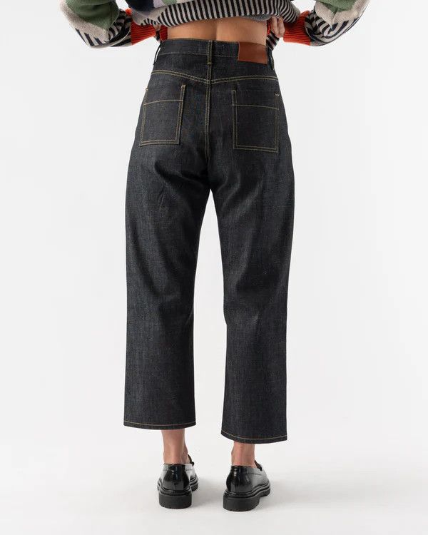 Studio Nicholson o1mle1224 Single Pleat Denim Pant in Indigo Size US 30 / EU 46 - 2 Thumbnail