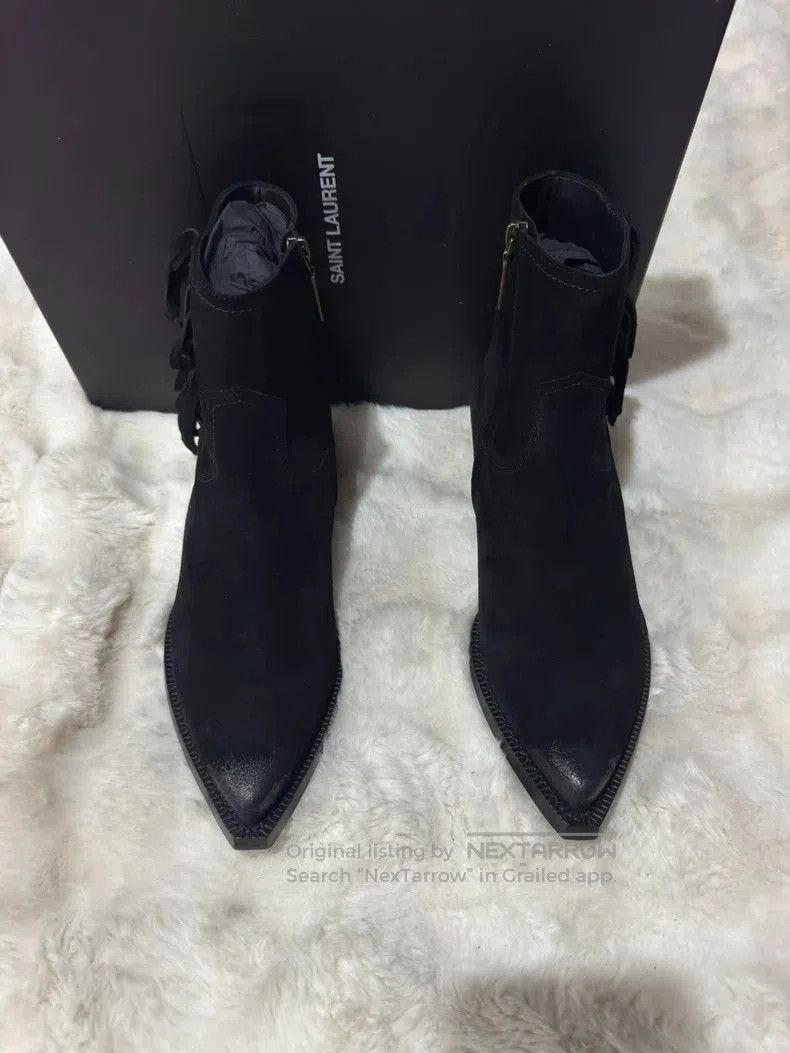 Yves Saint Laurent Saint Laurent Fringe Suede Boots . Size US 10 / EU 43 - 4 Thumbnail