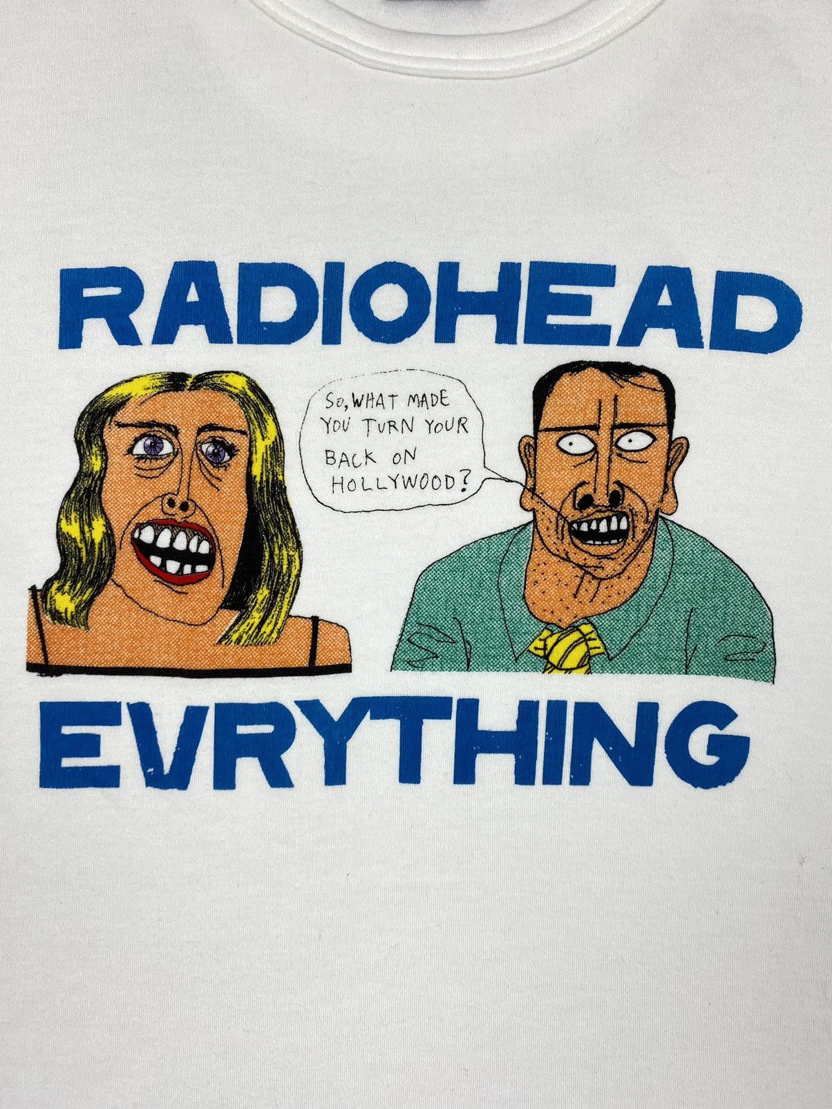 Band Tees 2000 Vintage Radiohead Kid A Album Concert Promo Tee Size US M / EU 48-50 / 2 - 2 Thumbnail
