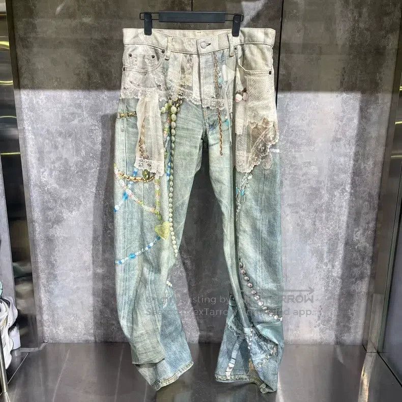 Acne Studios Acne Studios Lace 3D Printed Jeans Size US 32 / EU 48 - 1 Thumbnail
