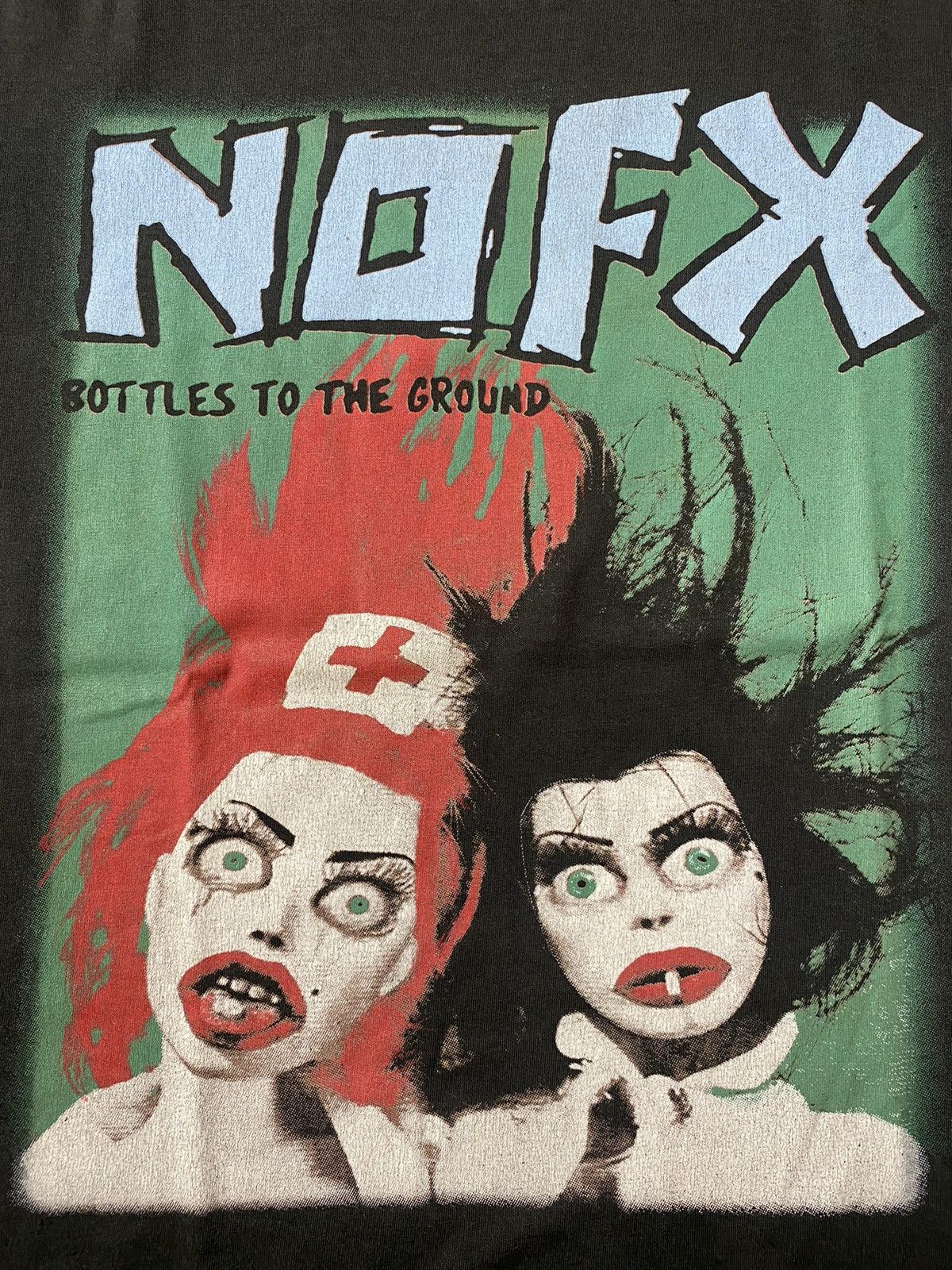 Band Tees × Vintage RARE Vintage Nofx Bottles To The Ground Tshirt Size US L / EU 52-54 / 3 - 4 Thumbnail