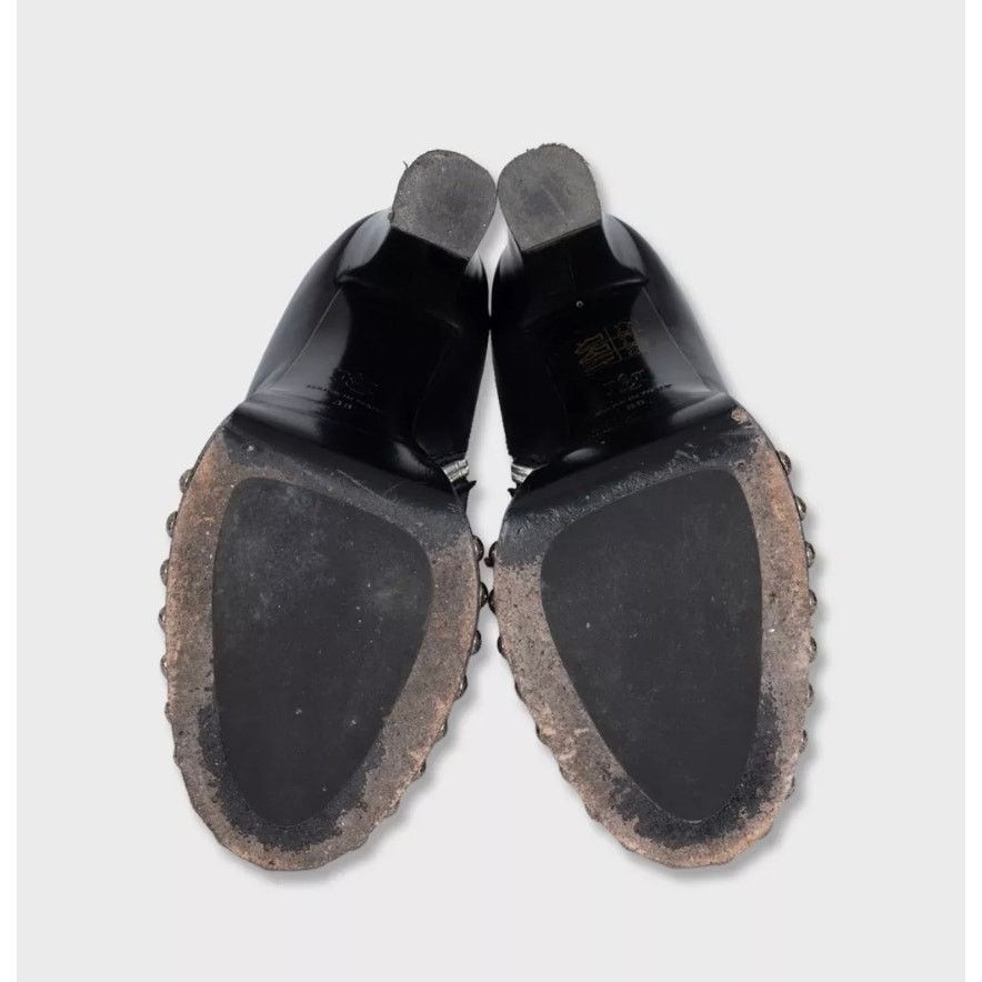 Alexander McQueen Alexander McQueen Black Leather Ankle Boots Sz.39 Size US 8 / IT 38 - 5 Thumbnail