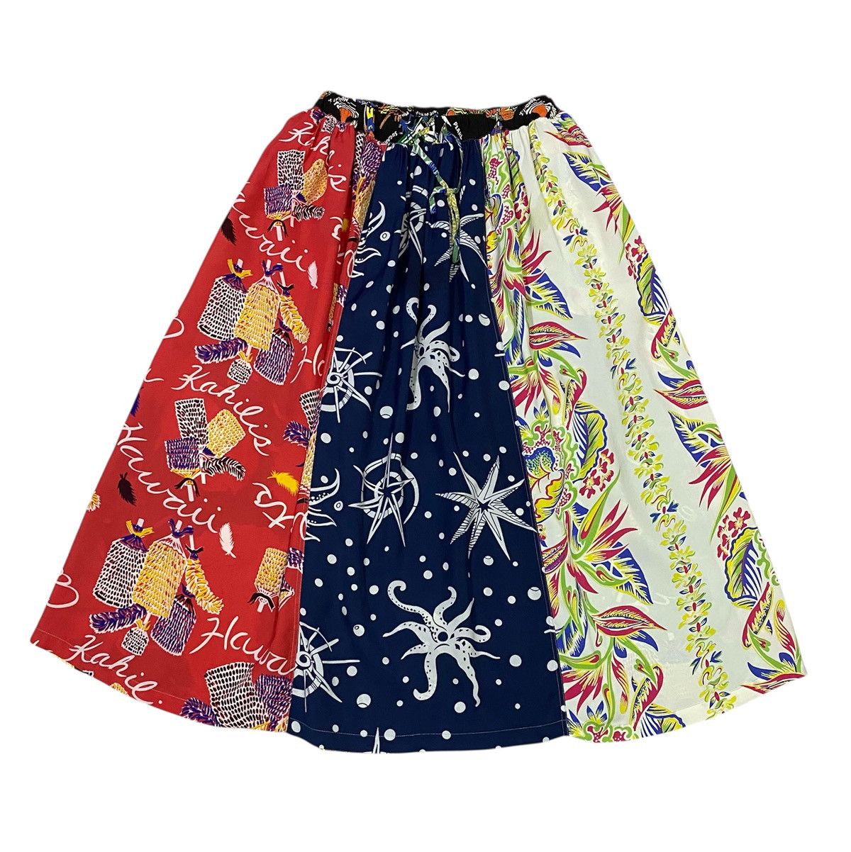Sun Surf Sun Surf X Beams Rayon Hawaiian Midi Skirt Size 30" / US 8 / IT 44 - 4 Thumbnail