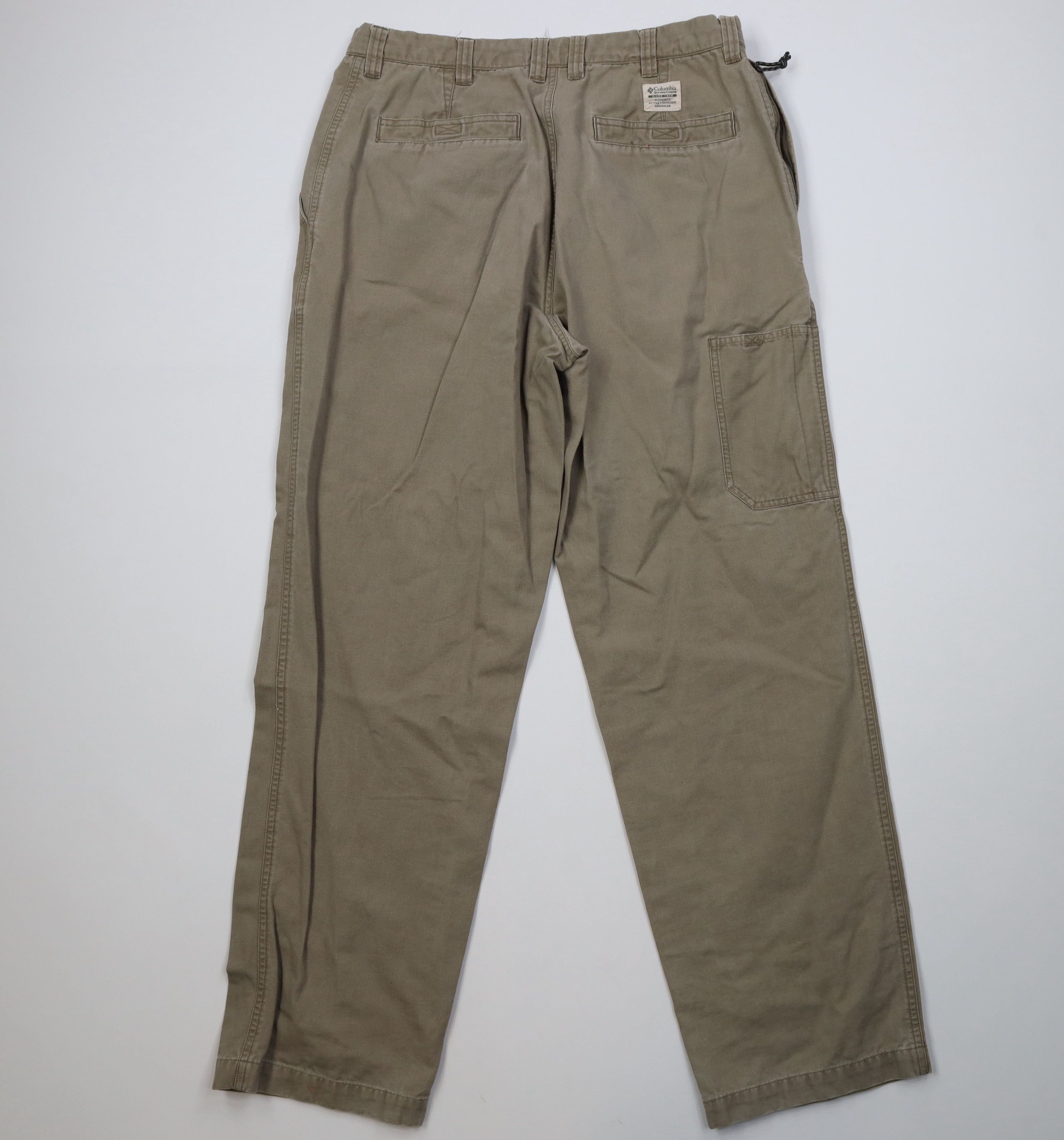 Columbia Vintage Columbia Spell Out Canvas Wide Leg Pants Green Size US 32 / EU 48 - 9 Thumbnail