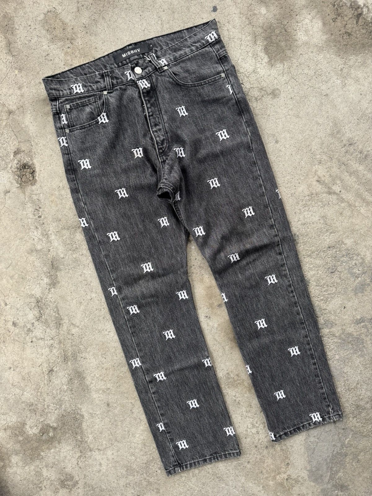 Misbhv MISBHV embroidery logo jeans Size US 30 / EU 46 - 1 Thumbnail