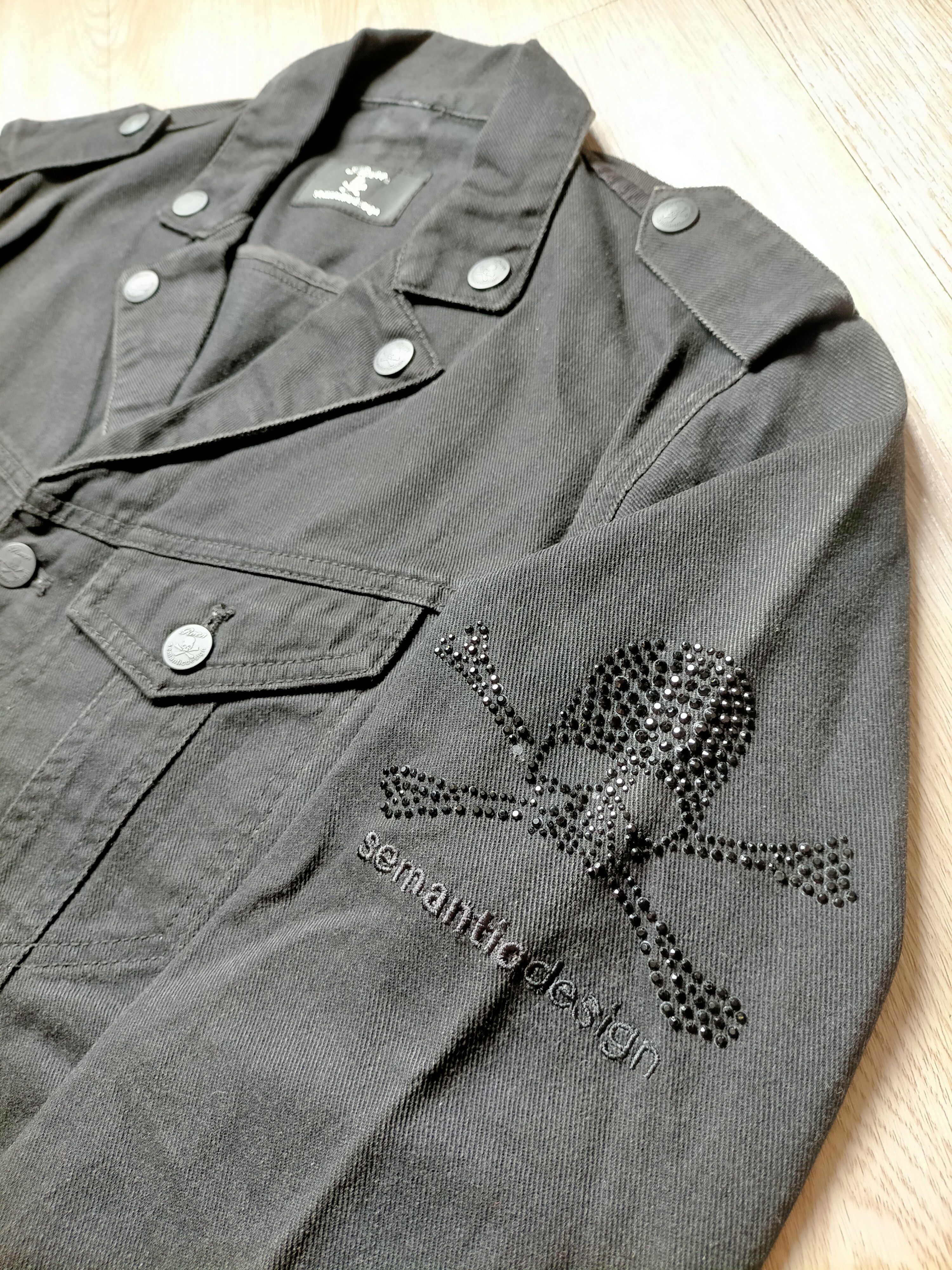 Roen Roen x Semantic Design Embroidered Logo Black denim Jacket Size US L / EU 52-54 / 3 - 11 Thumbnail