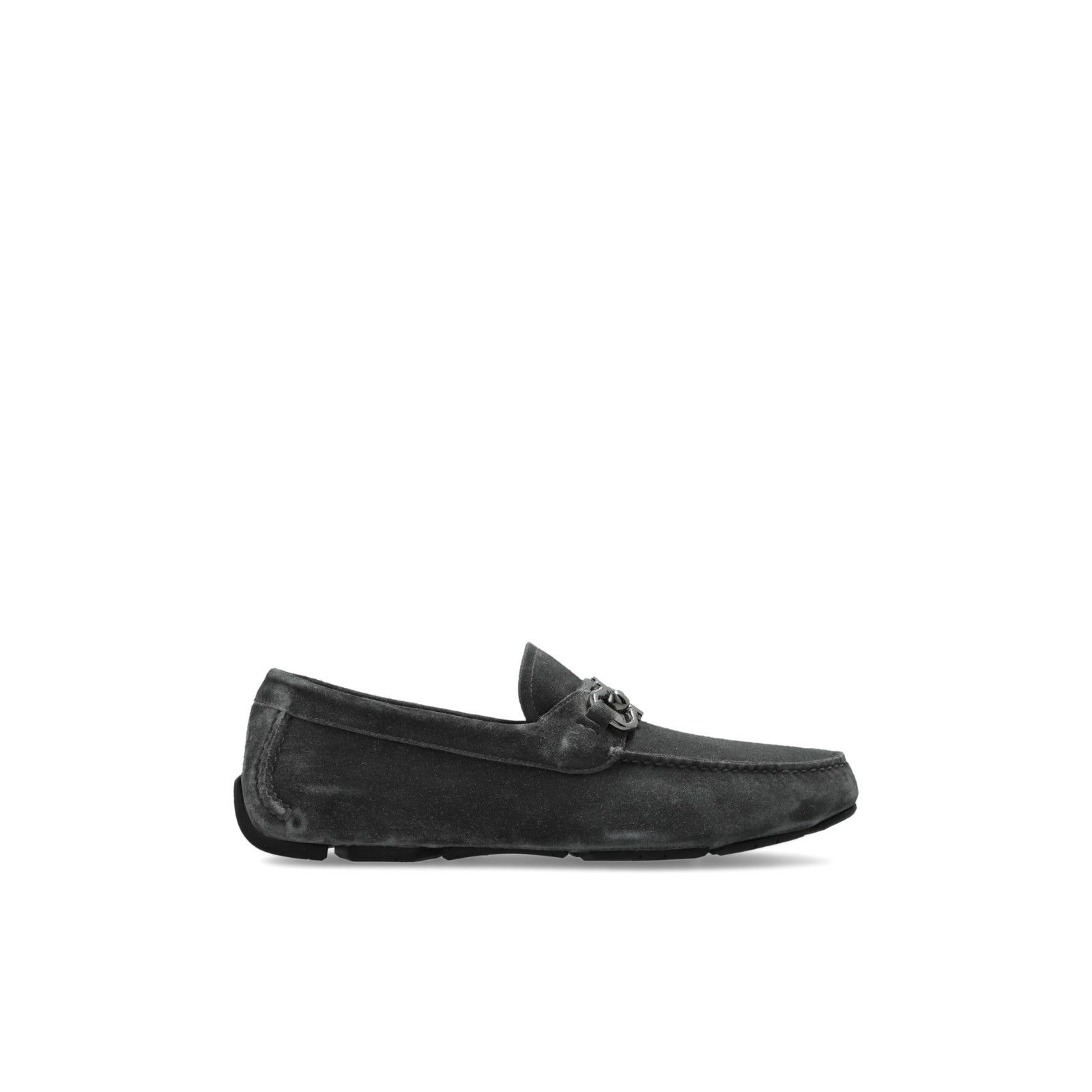 FERRAGAMO Gray Leather Loafers New & Authentic (Men's size:8