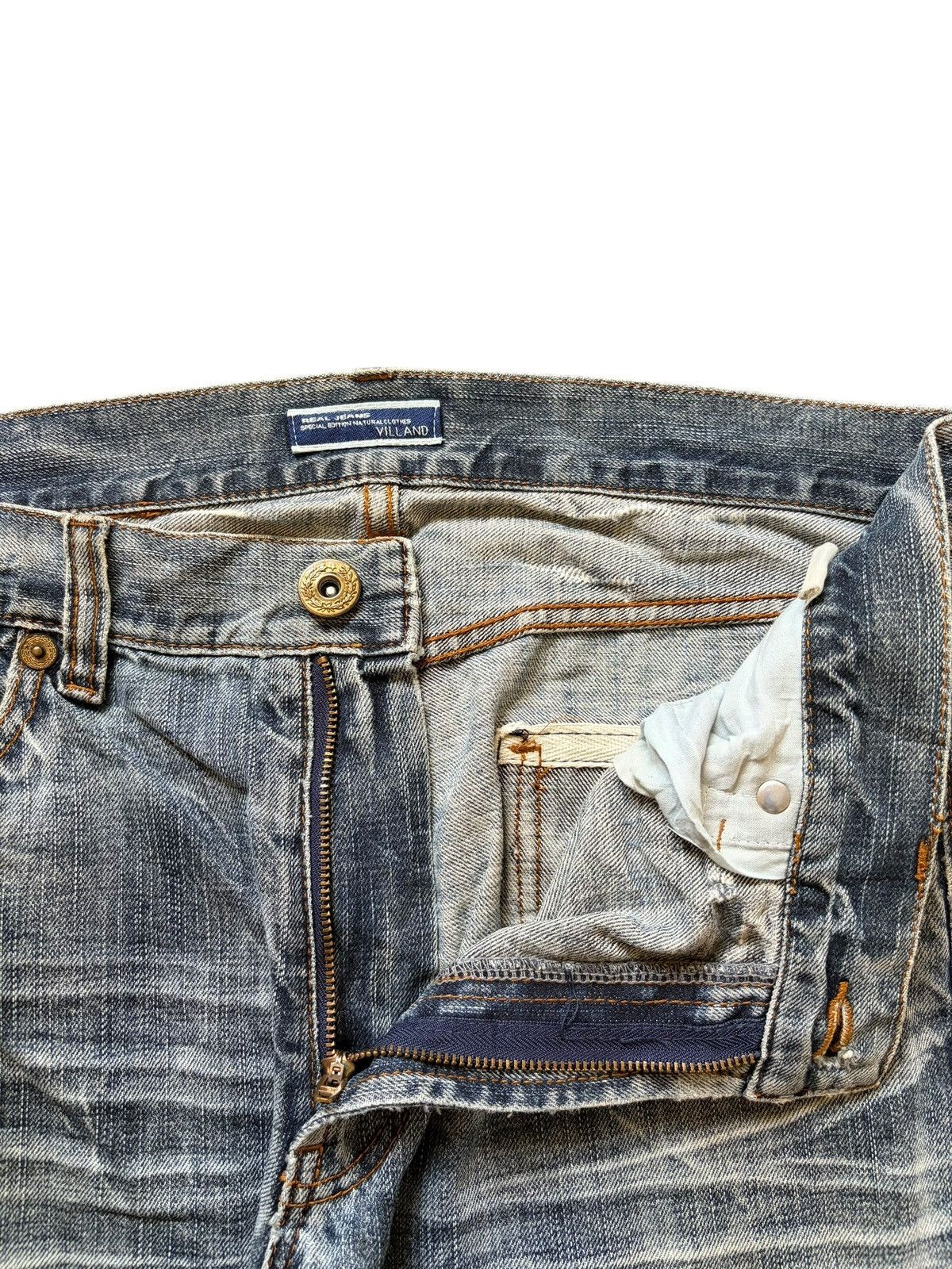 Ksubi Vintage Japanese Brand Faded Crack Wash Distress Jeans Size US 32 / EU 48 - 5 Thumbnail