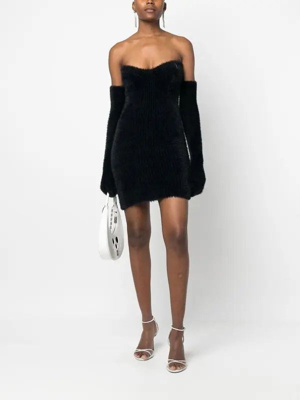 Off-White o1y1125 Mini Dress in Black Size S / US 4 / IT 40 - 2 Thumbnail