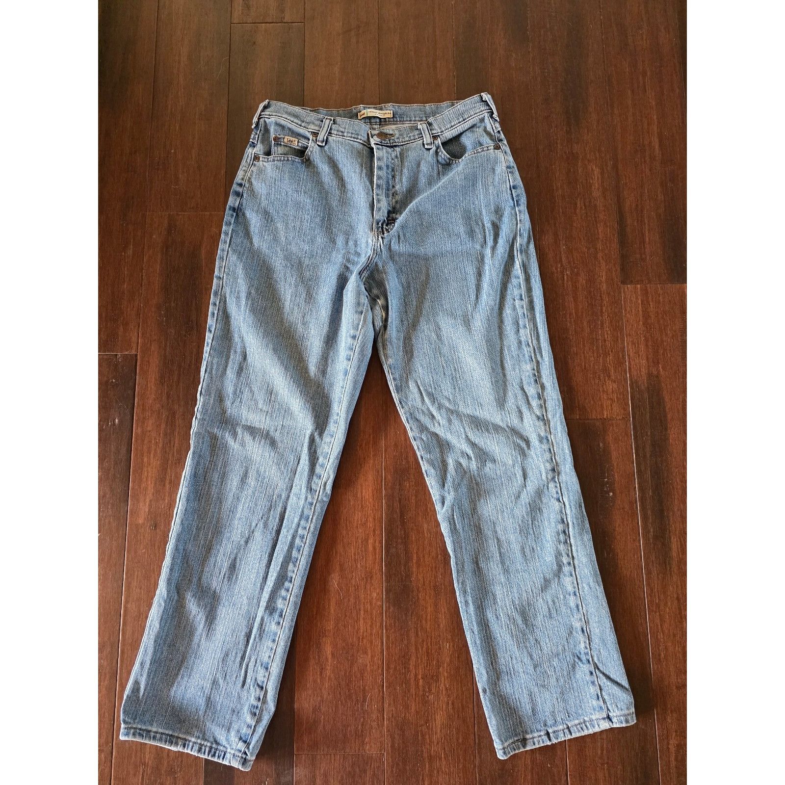 Lee Lee Original Blue Relaxed Straight Leg Jeans Size 10 Medium Size 32" / US 10 / IT 46 - 1 Thumbnail