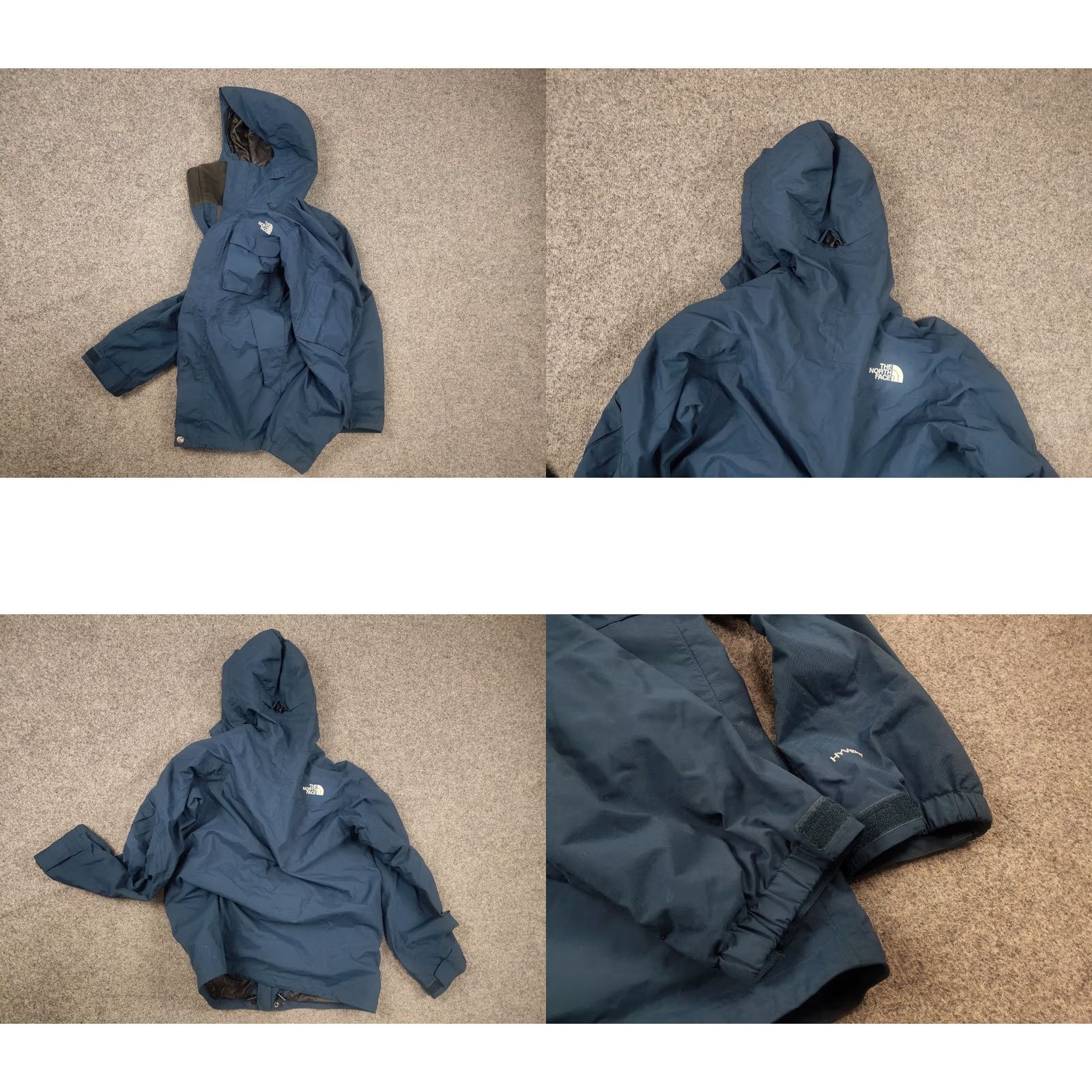 The North Face VINTAGE The North Face Blue HyVent Waterproof Hooded Pocket Zip Ski Jacket Y2K Style Size US S / EU 44-46 / 1 - 9 Thumbnail