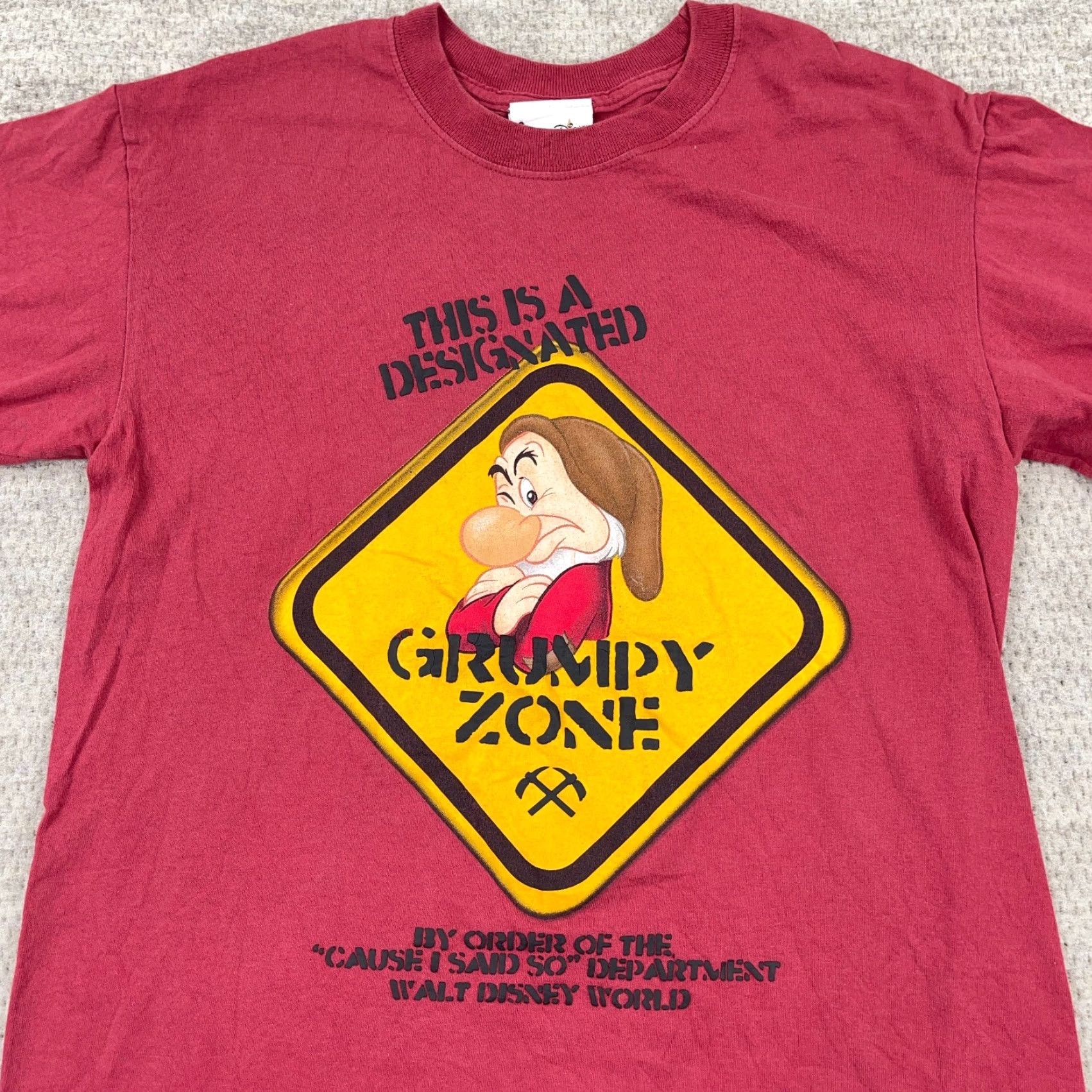 Disney VINTAGE Disney Shirt Men M Red Grumpy Zone Tee Walt World Adult Retro Disney Shirt M Red Grumpy Zone Tee Mens Size US M / EU 48-50 / 2 - 3 Thumbnail