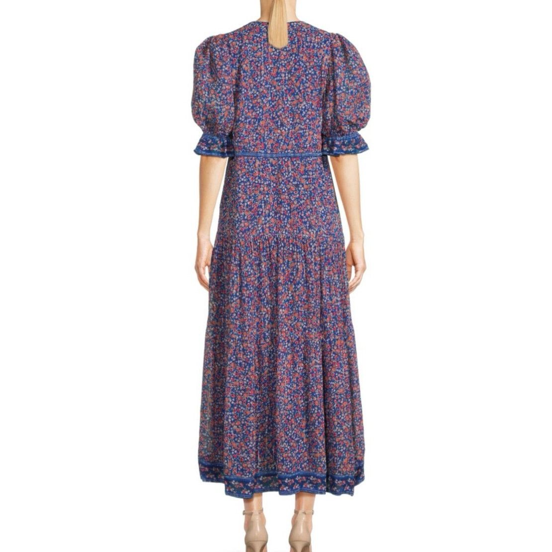 Saylor saylor lyna maxi floral dress size L blue red CL Size L / US 10 / IT 46 - 2 Thumbnail