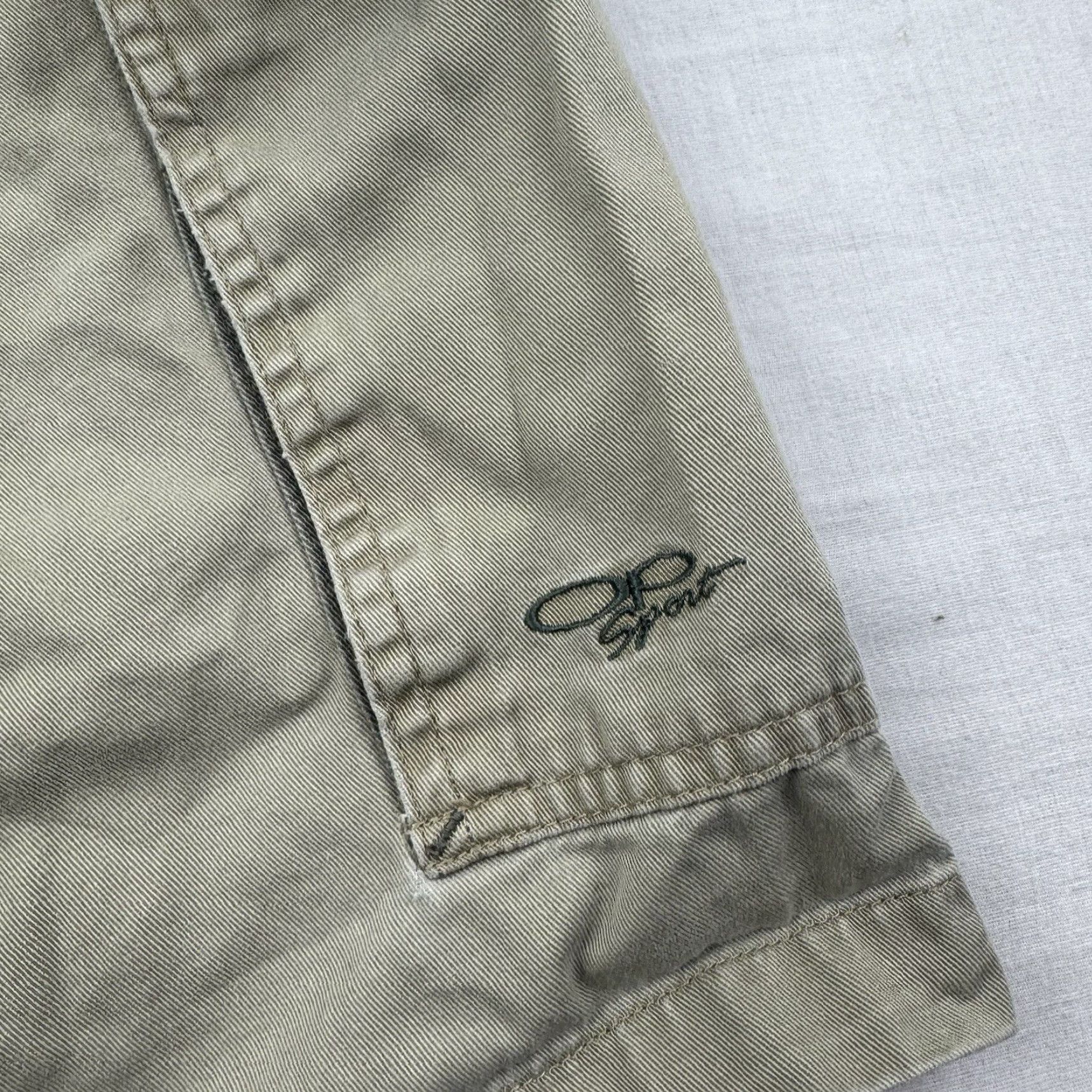 Ocean Pacific VINTAGE Ocean Pacific Cargo Shorts Men M Beige Regular Waist 30 Drawstring Pockets Grunge Y2K 90s Size US 31 - 2 Thumbnail