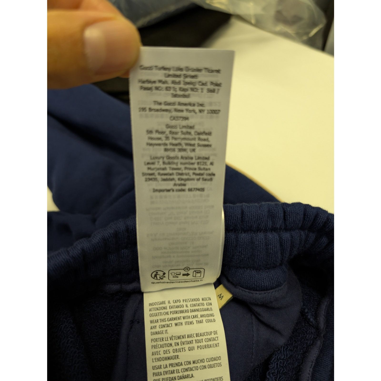 Gucci o1rshd1 Heavy Felted Cotton Jersey Trackpants Inchiostro/Mix Size US 32 / EU 48 - 21 Thumbnail