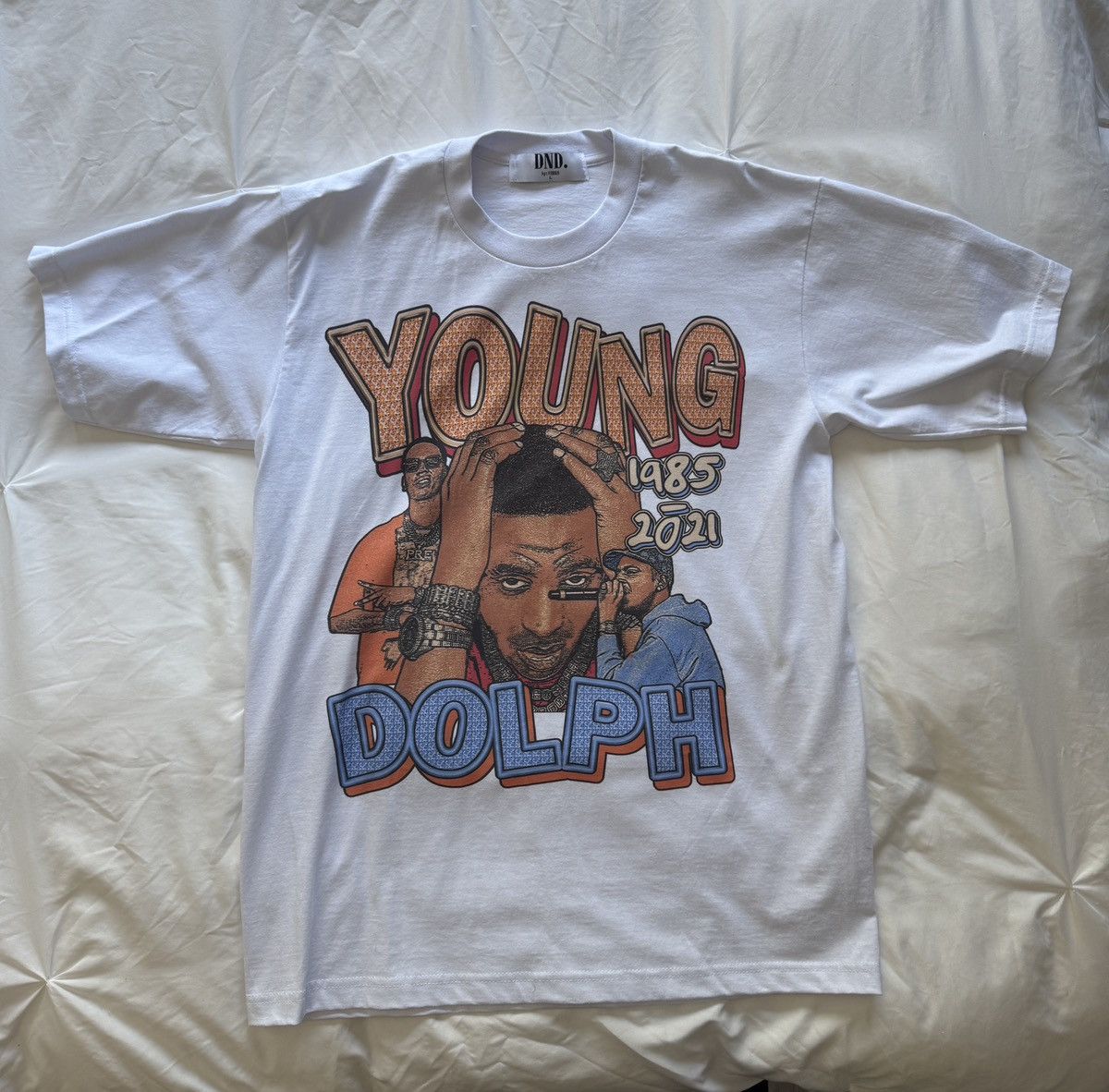 Do Not Disturb DND Young Dolph Vintage Style Tee Size US L / EU 52-54 / 3 - 1 Thumbnail