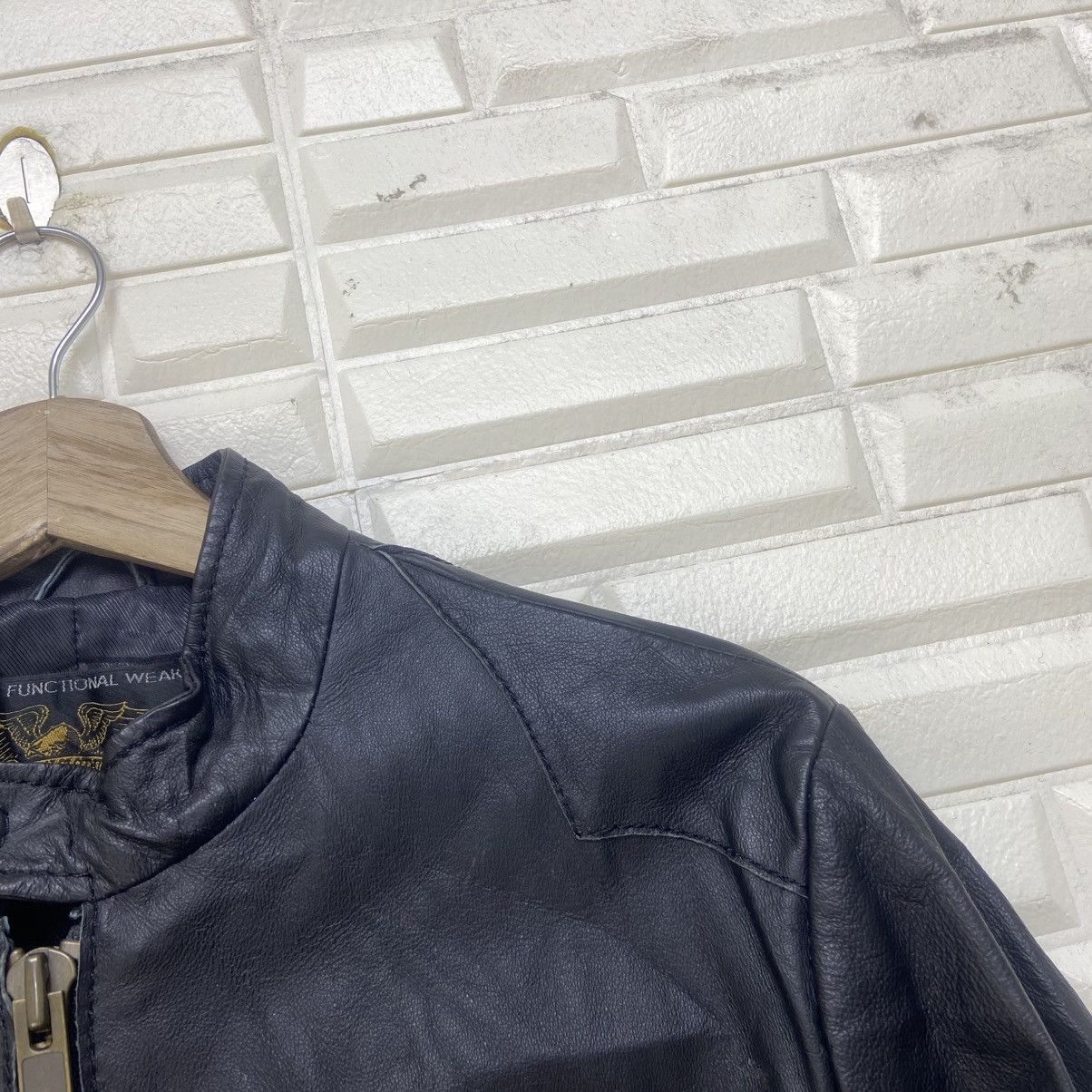 Japanese Brand Urban Functional On The Road Bikers Cafe Racer Leather Size US XS / EU 42 / 0 - 10 Thumbnail