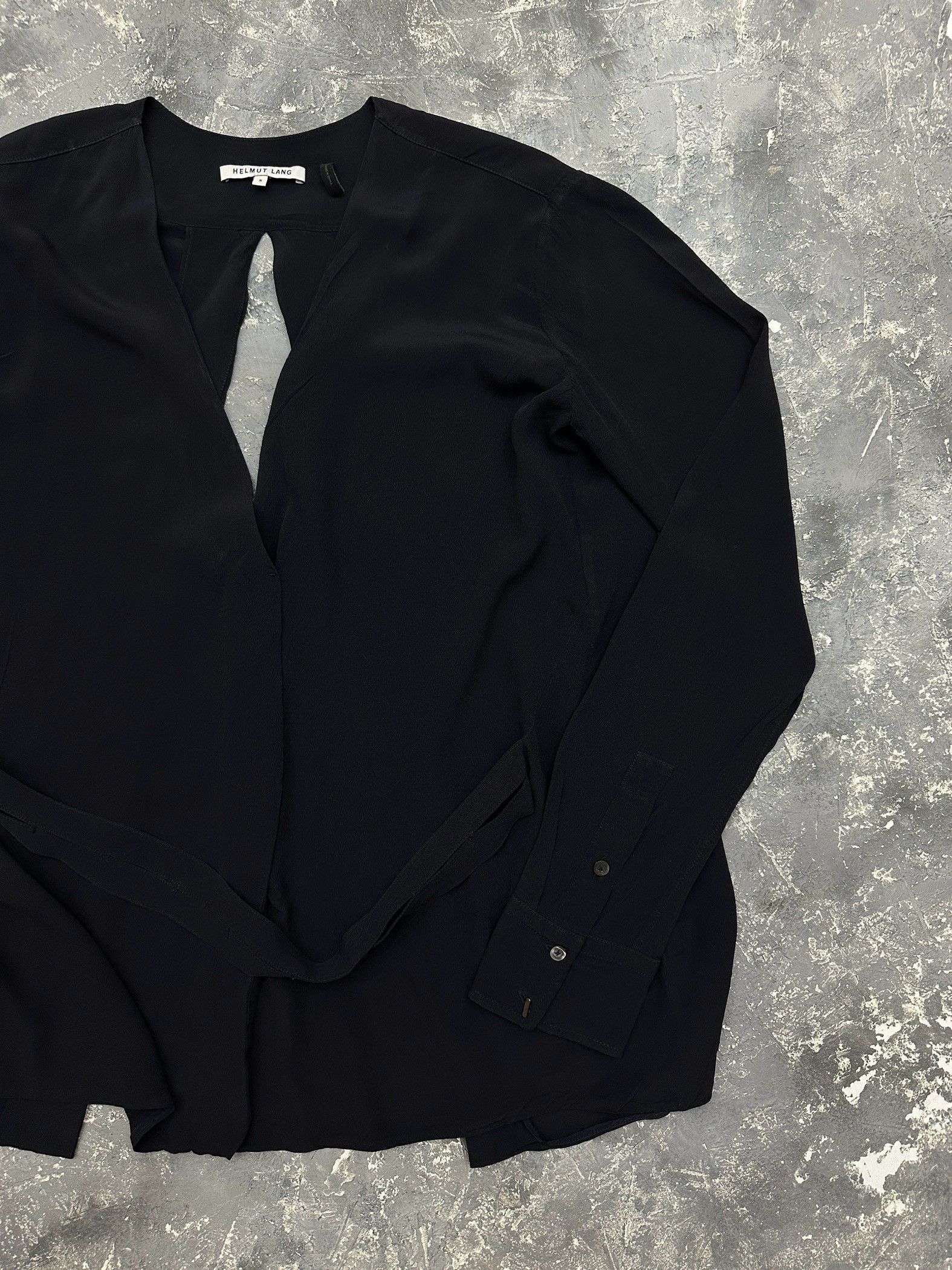 Designer × Helmut Lang helmut lang silk blouse top Size S / US 4 / IT 40 - 3 Thumbnail