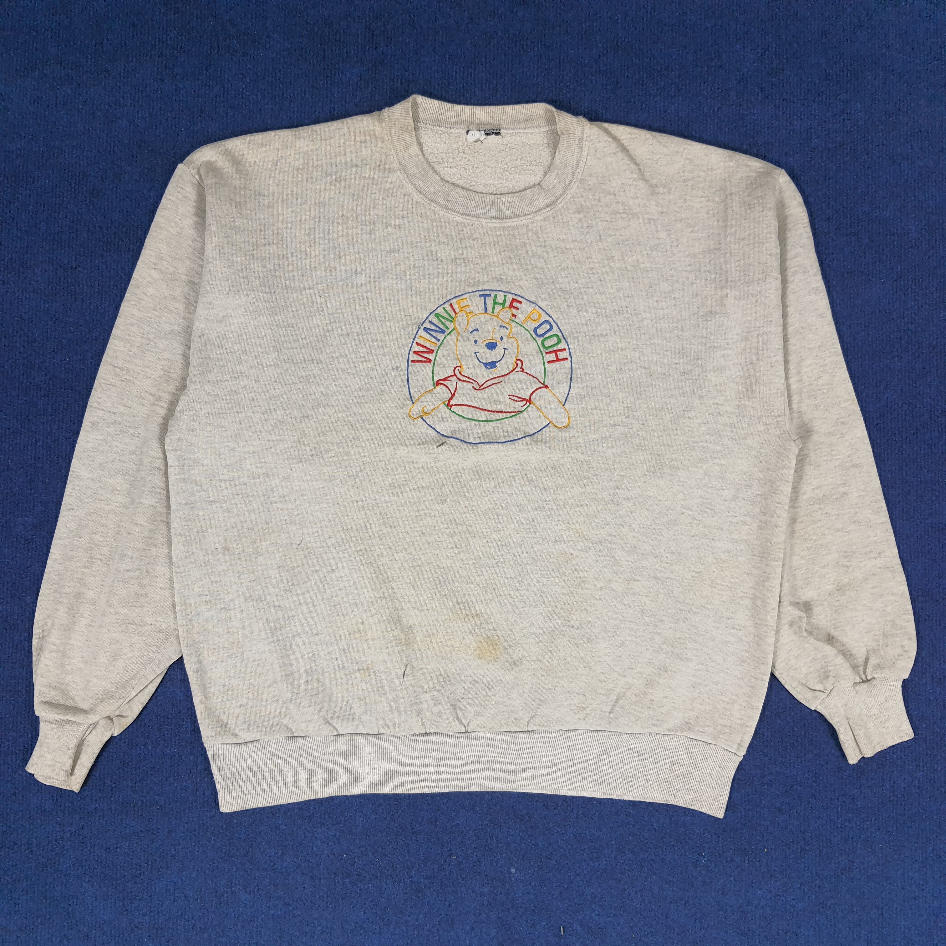 Disney × Vintage Vintage Winnie The Pooh Embroidered Sweatshirts Size US L / EU 52-54 / 3 - 1 Thumbnail