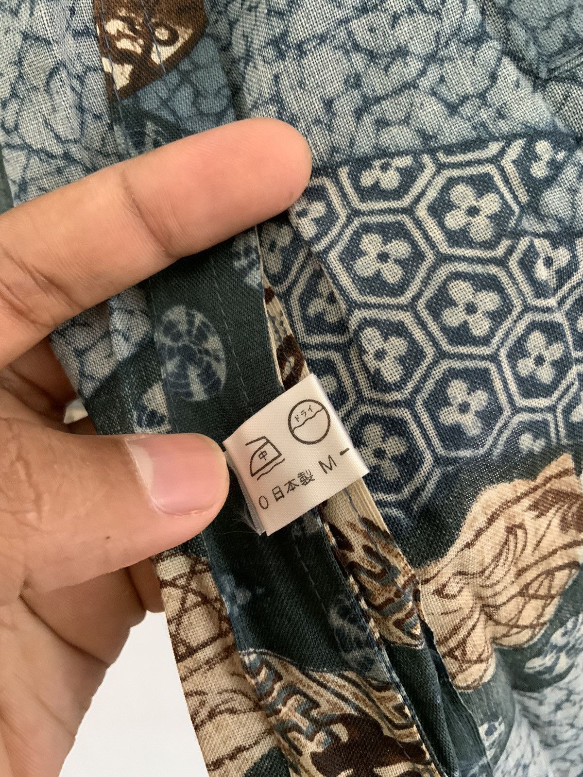 Japanese Brand Vintage Indigo Floral Art Kimono Classic Japan Size US XL / EU 56 / 4 - 8 Thumbnail