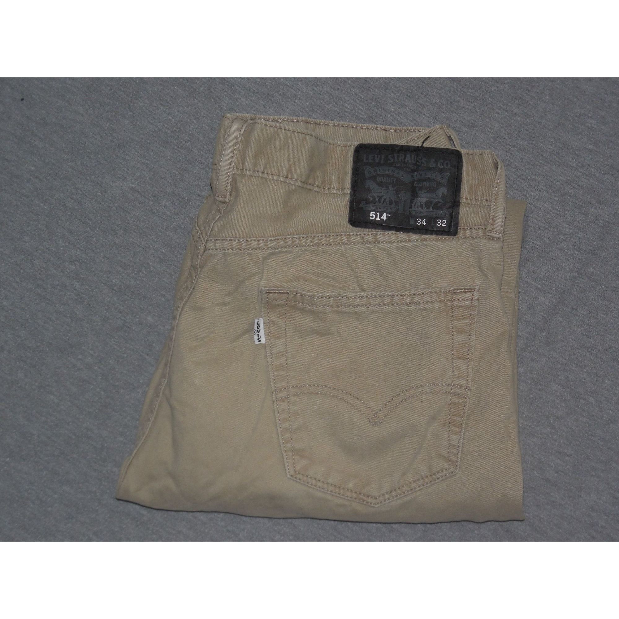 Levi's Levi's 514 Khaki Jeans Men Sz 34 X 32 Straight Leg | Grailed