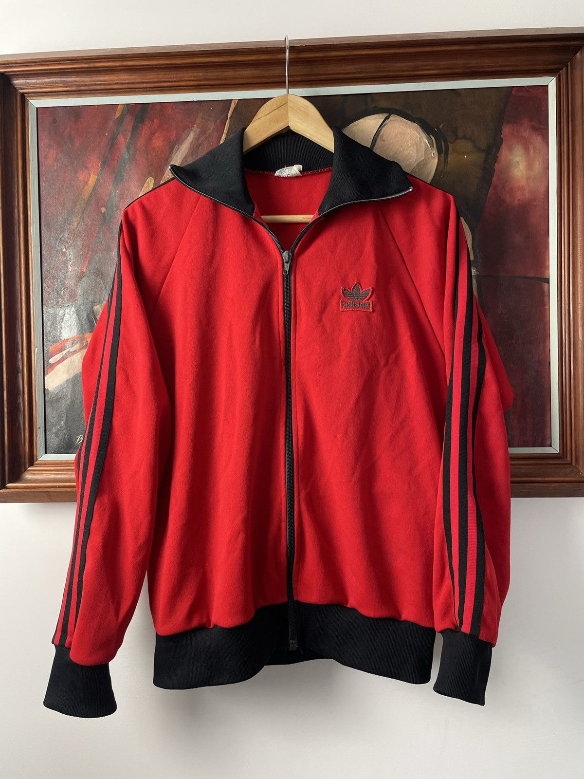 Adidas Vintage 70s Adidas Track Top Zip Rare Casual Hype Size US M / EU 48-50 / 2 - 3 Thumbnail