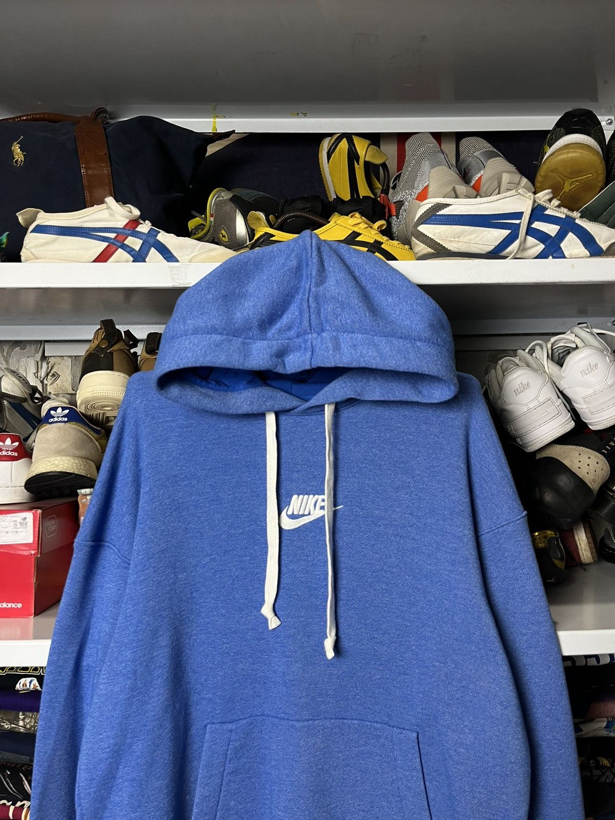 Nike Vintage Nike Hoodie Center Swoosh Logo Rare Streetwear Y2k Size US M / EU 48-50 / 2 - 2 Thumbnail