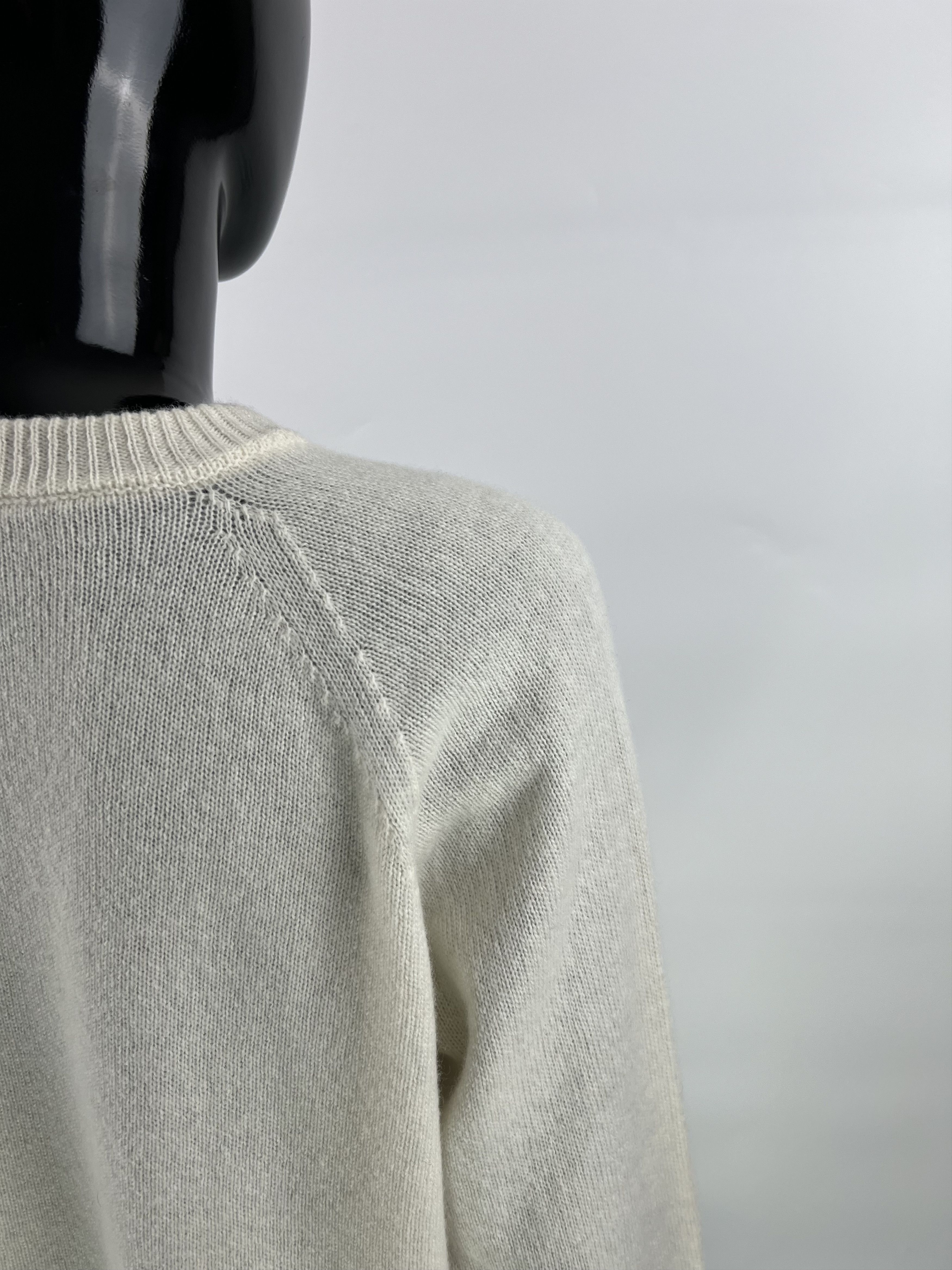 Other Momoni Ivory 100% Merino Wool Crew Neck Sweater Size L Size L / US 10 / IT 46 - 9 Thumbnail